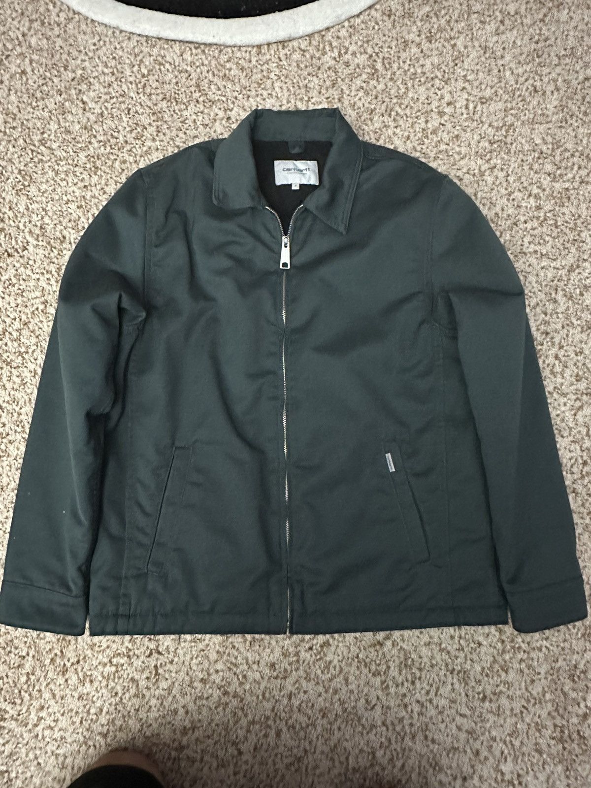 Image of Carhartt Work In Progress Bomber In Emerald Green Size Small, Men's