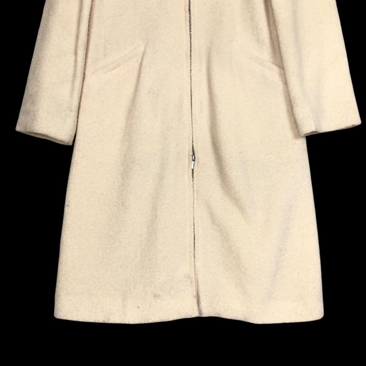 Designer × agnes b. Vintage Agnes B Paris Laine Wool Overcoat Size S / US 4 / IT 40 - 11 Thumbnail