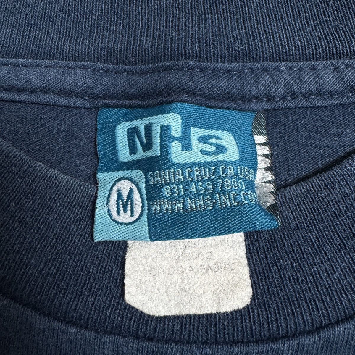 Vintage 90s Santa Cruz skateboards logo Tee NHS tag Skater