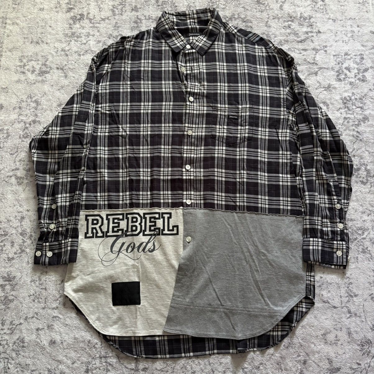 Undercover SS22 Rebel Gods Hybrid Flannel Shirt | Size 2