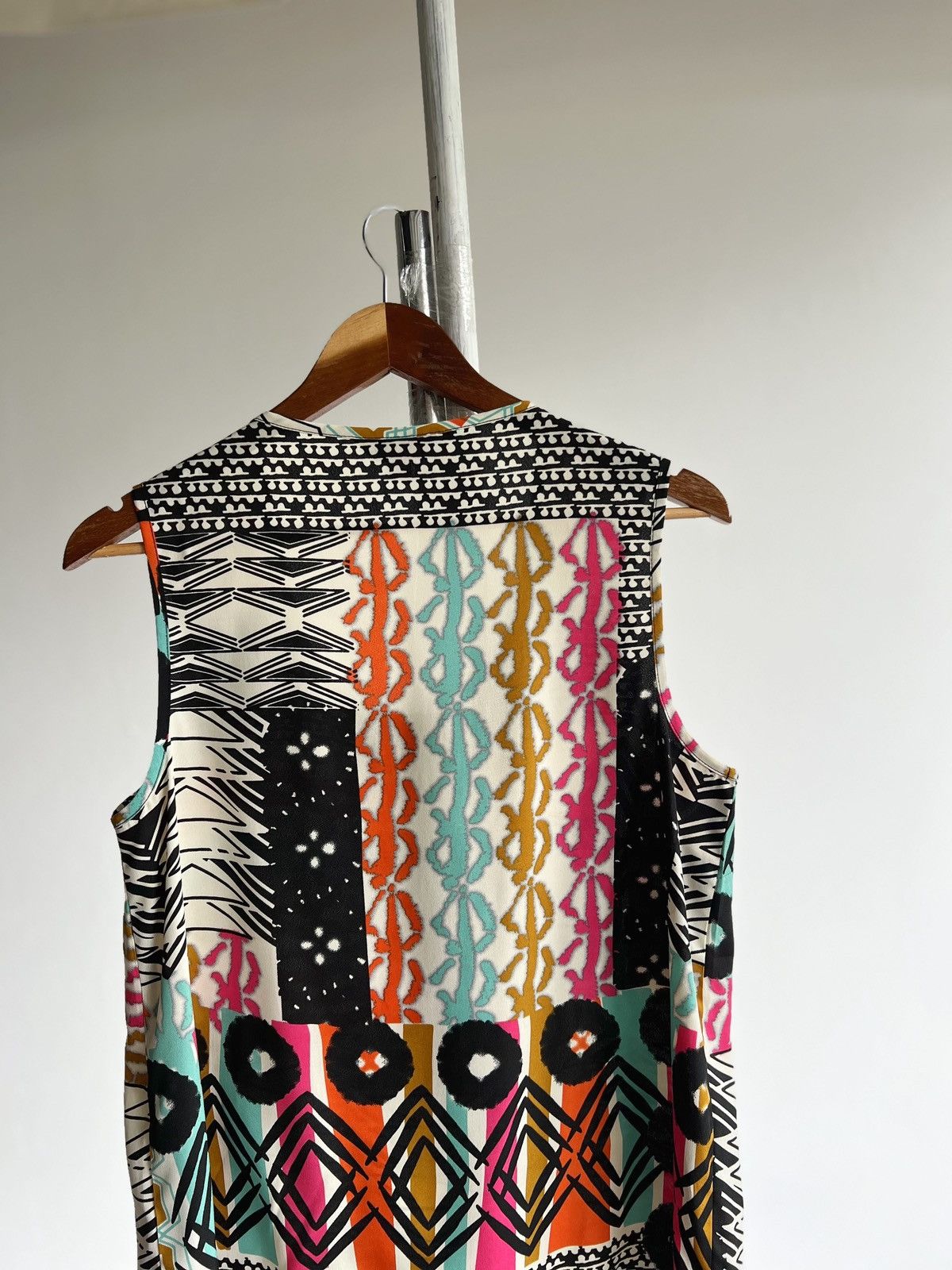 Designer Marisota Women’s Made in India Geometric Tank Top Blouse Size M / US 6-8 / IT 42-44 - 7 Thumbnail