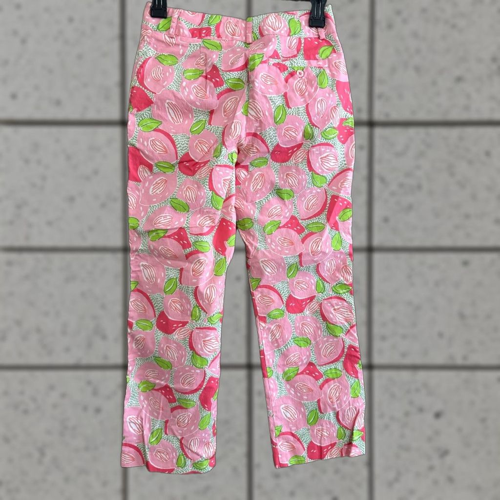 Lilly Pulitzer Lilly Pulitzer Pants Multicolor Womens Size 0 Ankle Fruits Regulation Closure Repaired Needs See Description Size 25" / US 0 / IT 36 - 1 Thumbnail