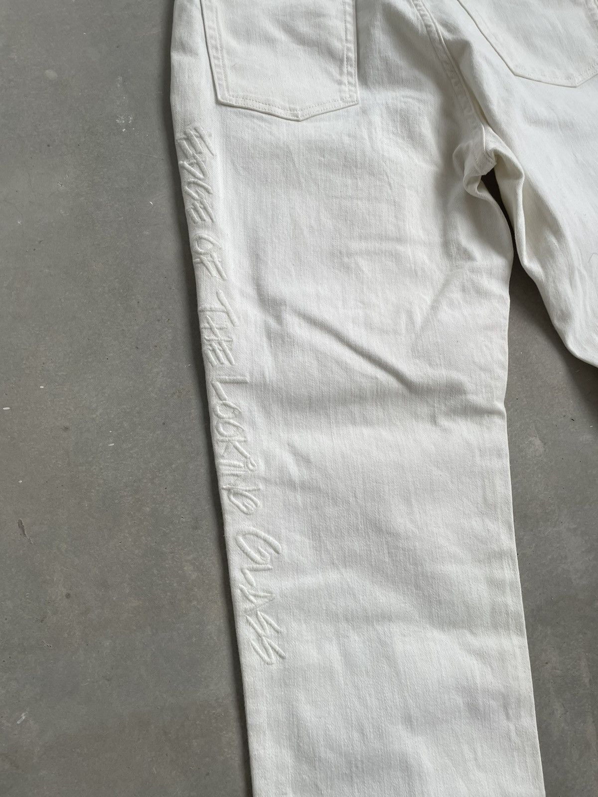 GU × Kim Jones GU X KIM JONES WHITE DENIM PANT Size US 30 / EU 46 - 6 Thumbnail