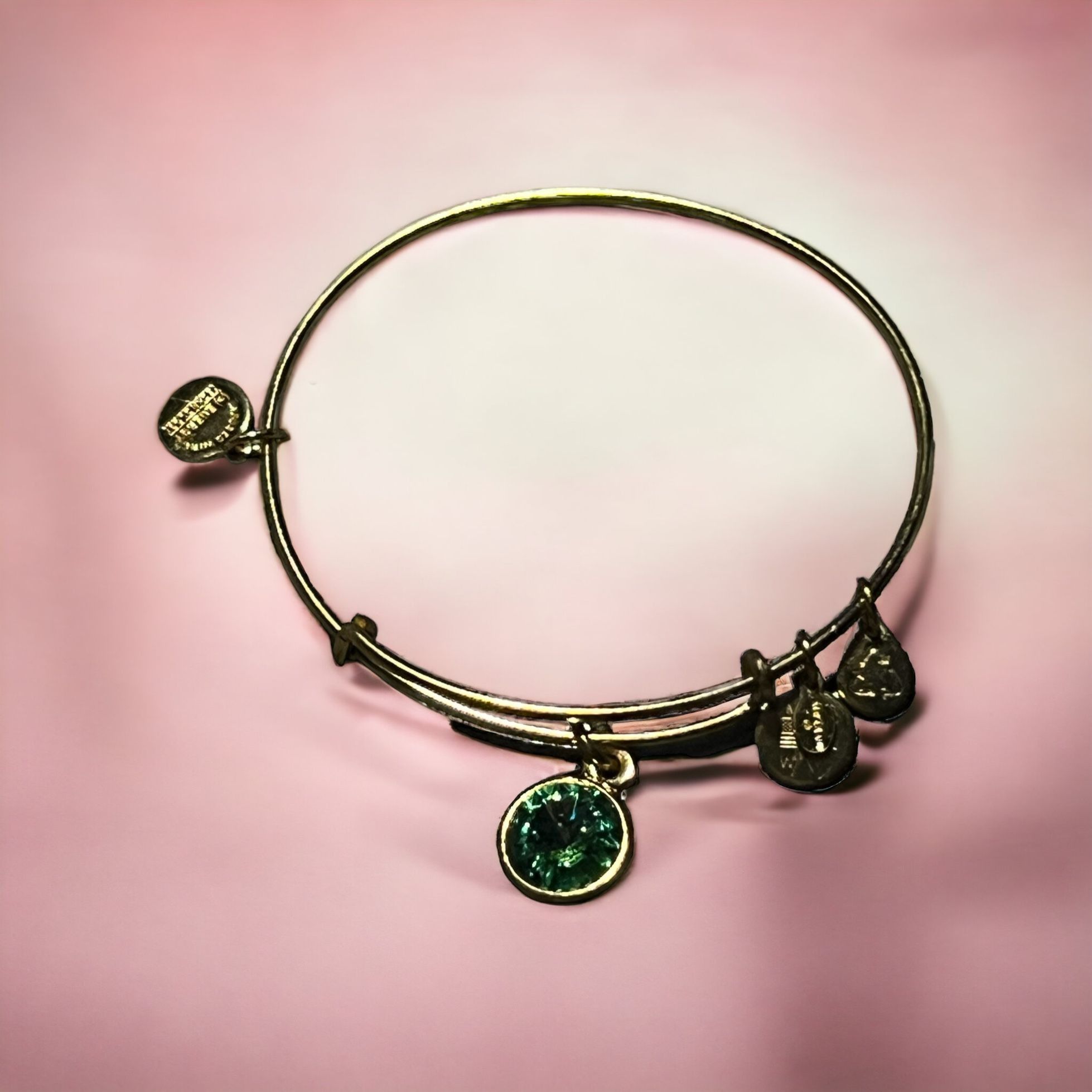 Other Alex & Ani May Birthstone Bracelet Green Swarovski Rivoli Go Size ONE SIZE - 1 Thumbnail