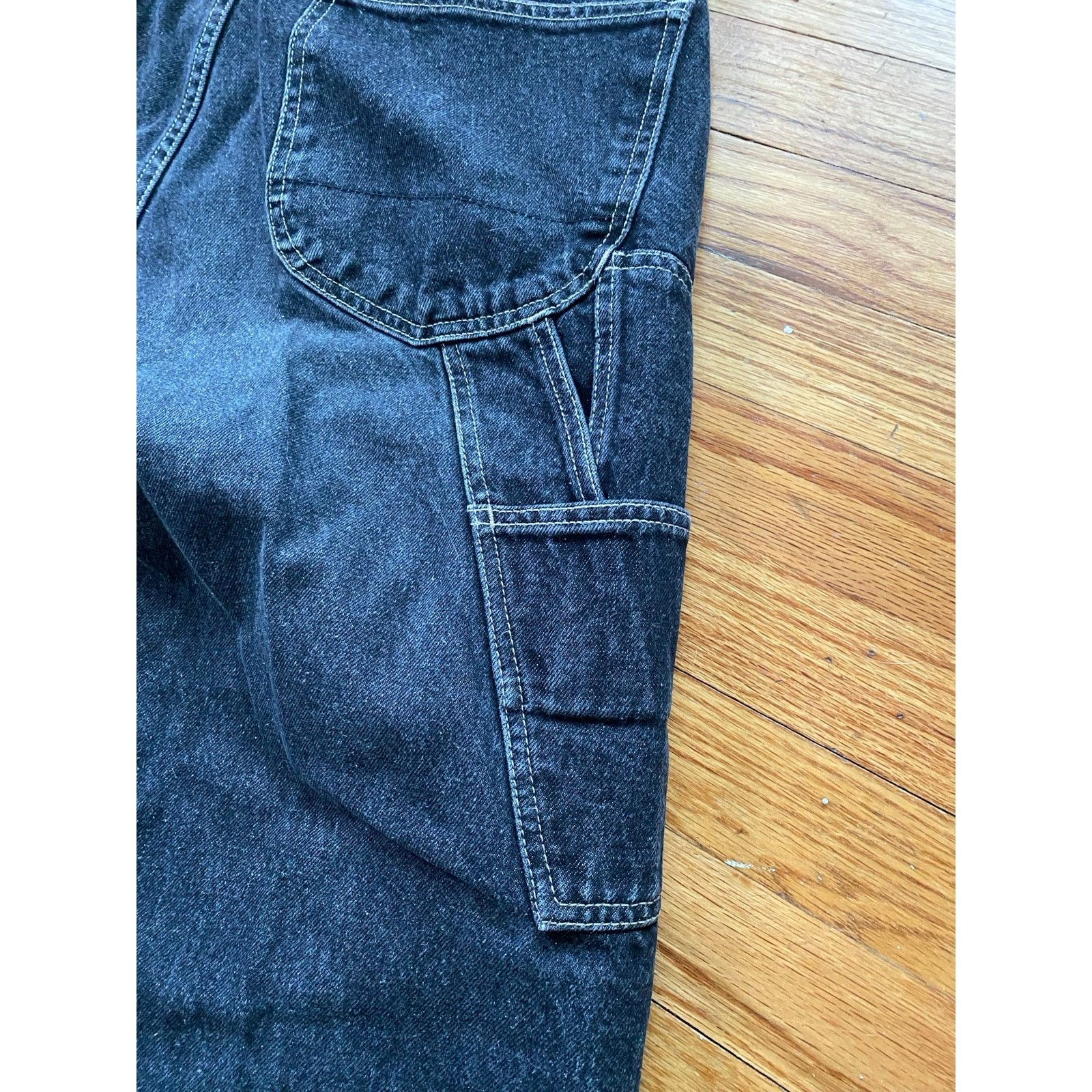 Nautica Nautica Jeans 36x31 Baggy Skater Wide Loose Blk Carpenter Size US 36 / EU 52 - 6 Thumbnail