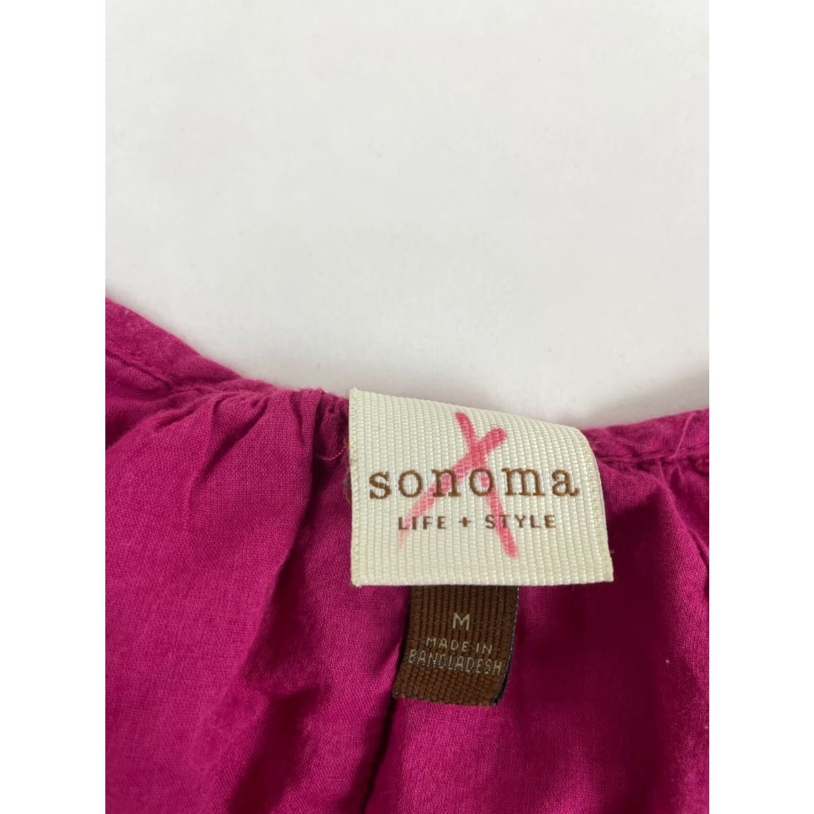 Vintage **Women's Size Medium Fuchsia Pink Sonoma Tank Top Sleeveless** User: **Fuchsia Pink Women's Size Medium Sonoma Tank Top Sleeveless** Size M / US 6-8 / IT 42-44 - 6 Thumbnail