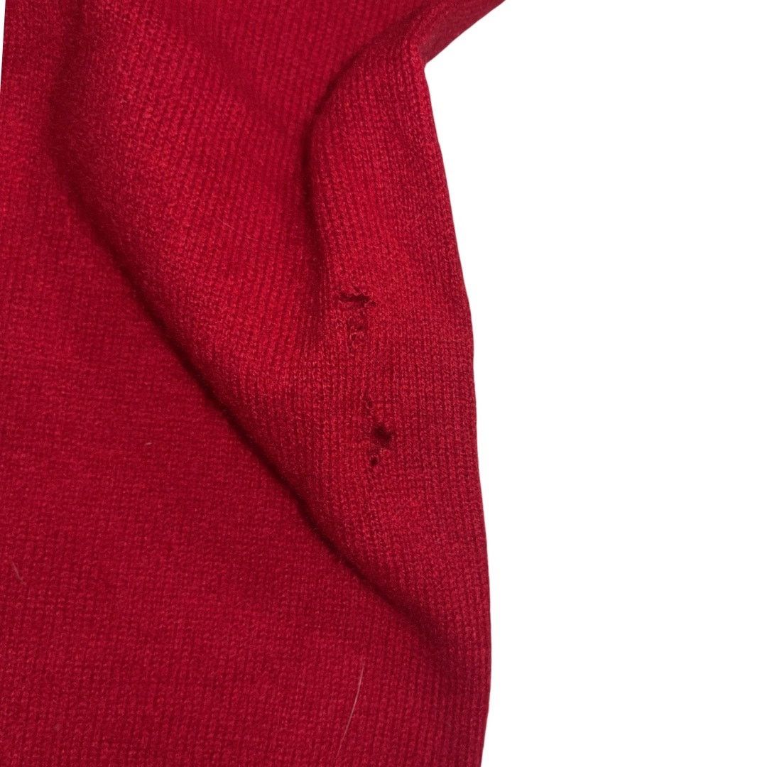 Joe's the Dani Cashmere Button Crop Cardigan Holiday Red Small Size S / US 4 / IT 40 - 9 Thumbnail