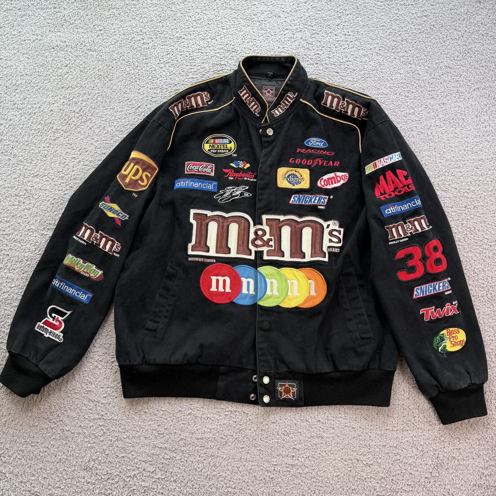 JH Design × NASCAR Authentic Vintage M&M NASCAR Racing Jacket