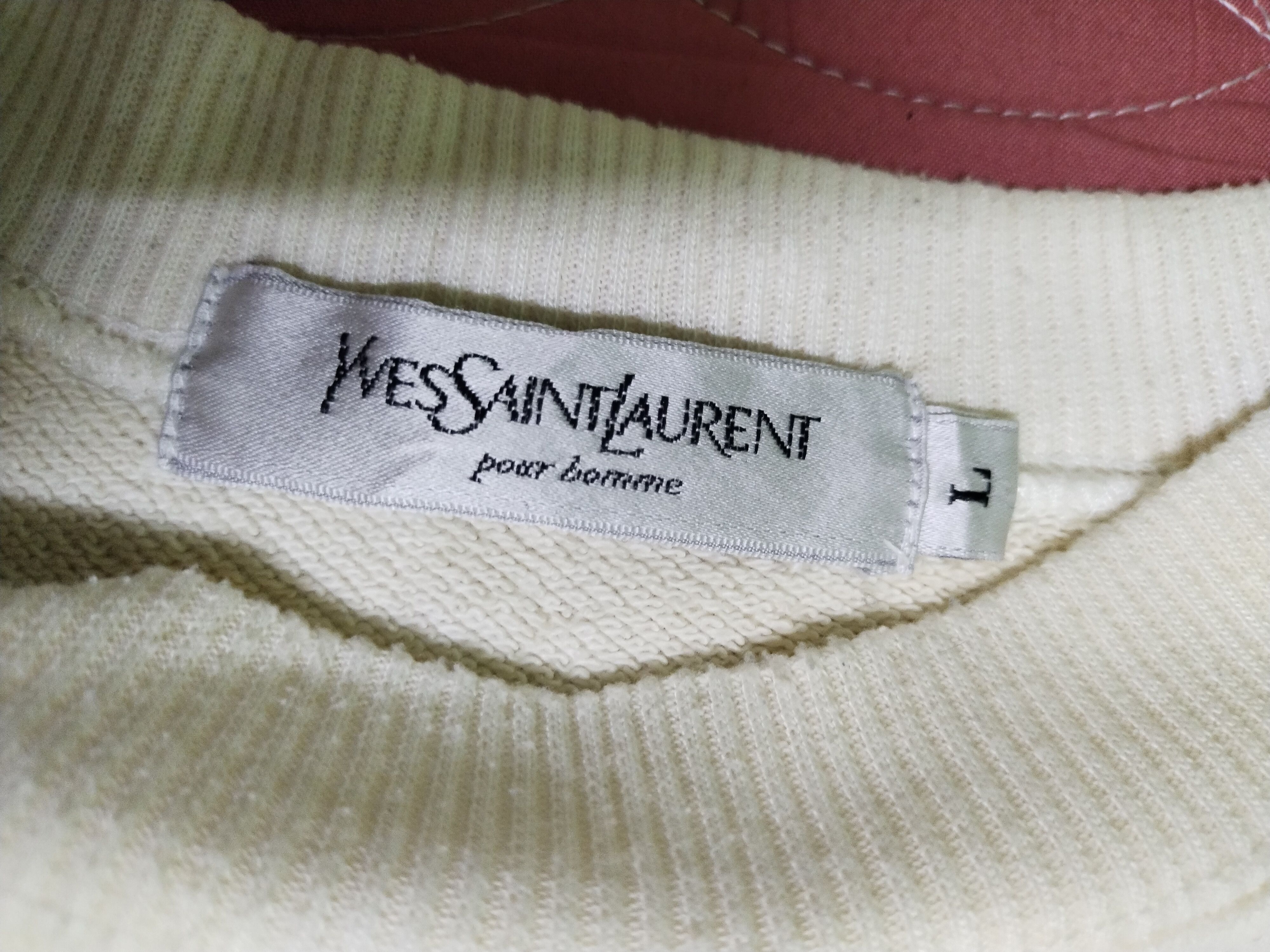 Yves Saint Laurent Vintage Yves Saint Laurent Box Logo Embroidery Sweatshirt Size US L / EU 52-54 / 3 - 8 Thumbnail