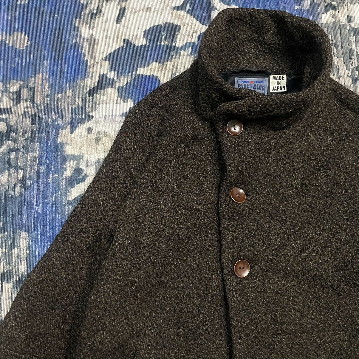 Blue Blue Japan 🇯🇵 Archive Blue Blue Japan Wool High Neck Coat Button Jacket Size US M / EU 48-50 / 2 - 9 Thumbnail