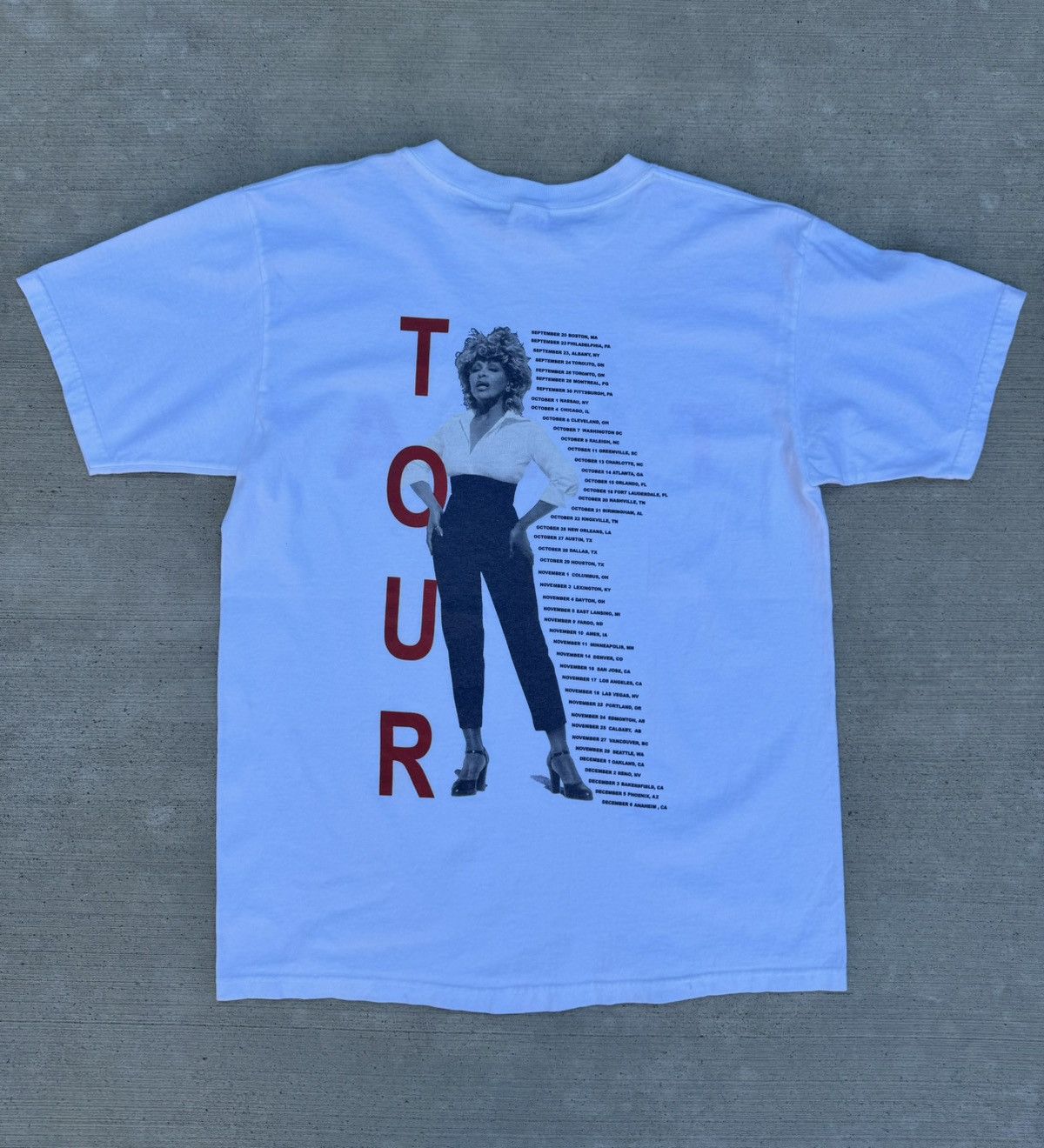 Vintage VINTAGE Tina Turner Twenty Four Seven Tour Tee | Grailed