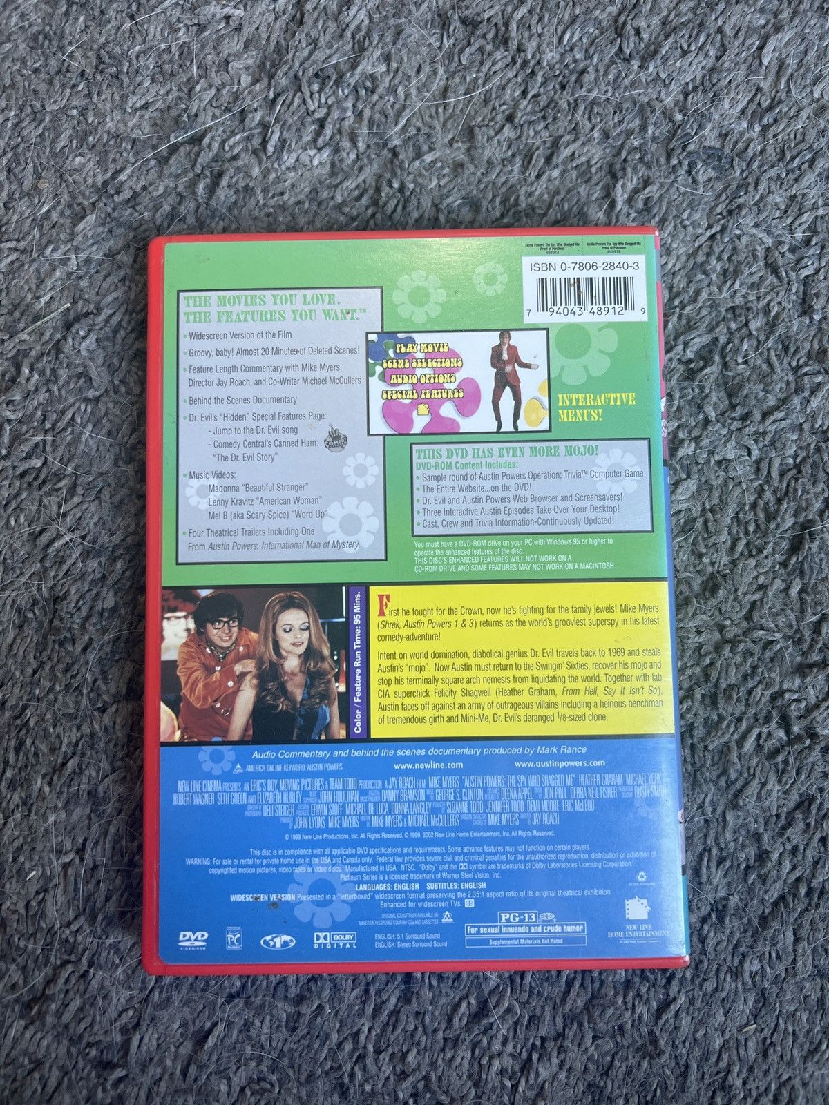Vintage Austin Powers The Spy Who Shagged Me (DVD) Size ONE SIZE - 2 Thumbnail
