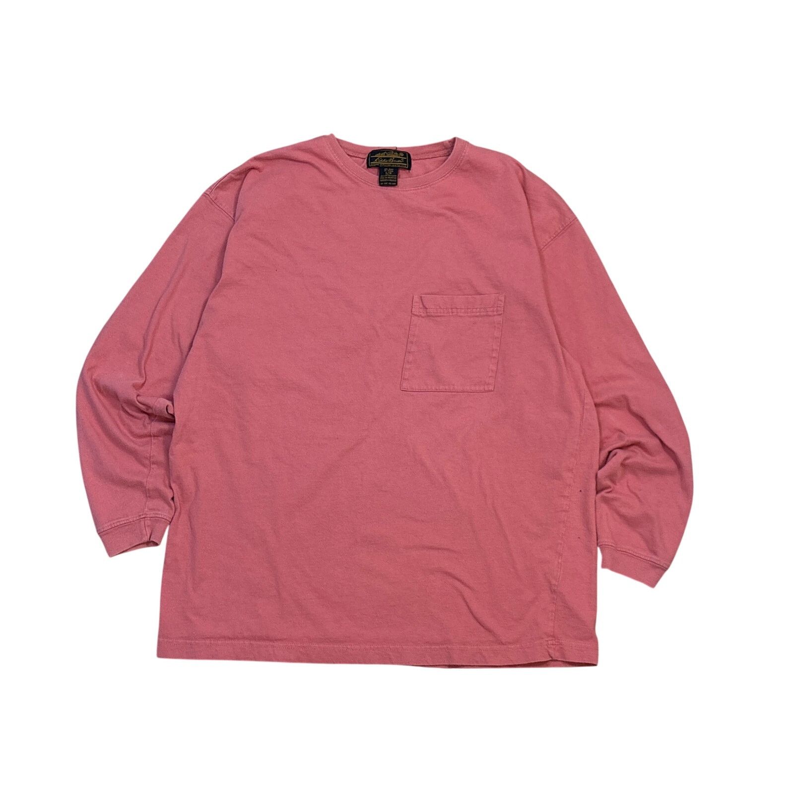 Eddie Bauer Vtg 90s Eddie Bauer 3/4 sleeve salmon Large pocket shirt Size US L / EU 52-54 / 3 - 1 Thumbnail