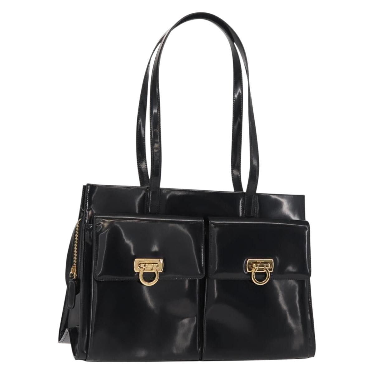 Salvatore Ferragamo Salvatore Ferragamo Gancini Tote Patent leather Size ONE SIZE - 1 Thumbnail
