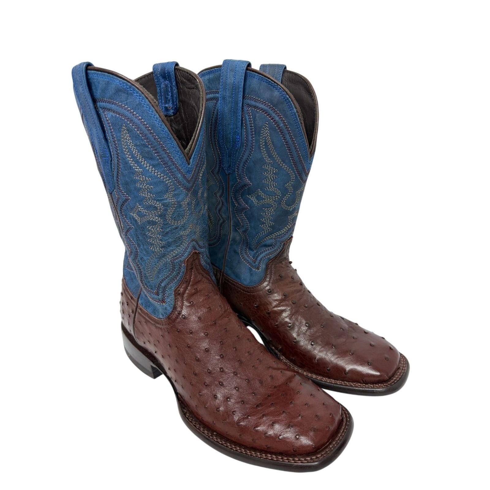 Tecovas NEW TECOVAS THE EMMITT II HAZELNUT QUILL OSTRICH BOOTS READ Size US 9 / EU 42 - 3 Thumbnail