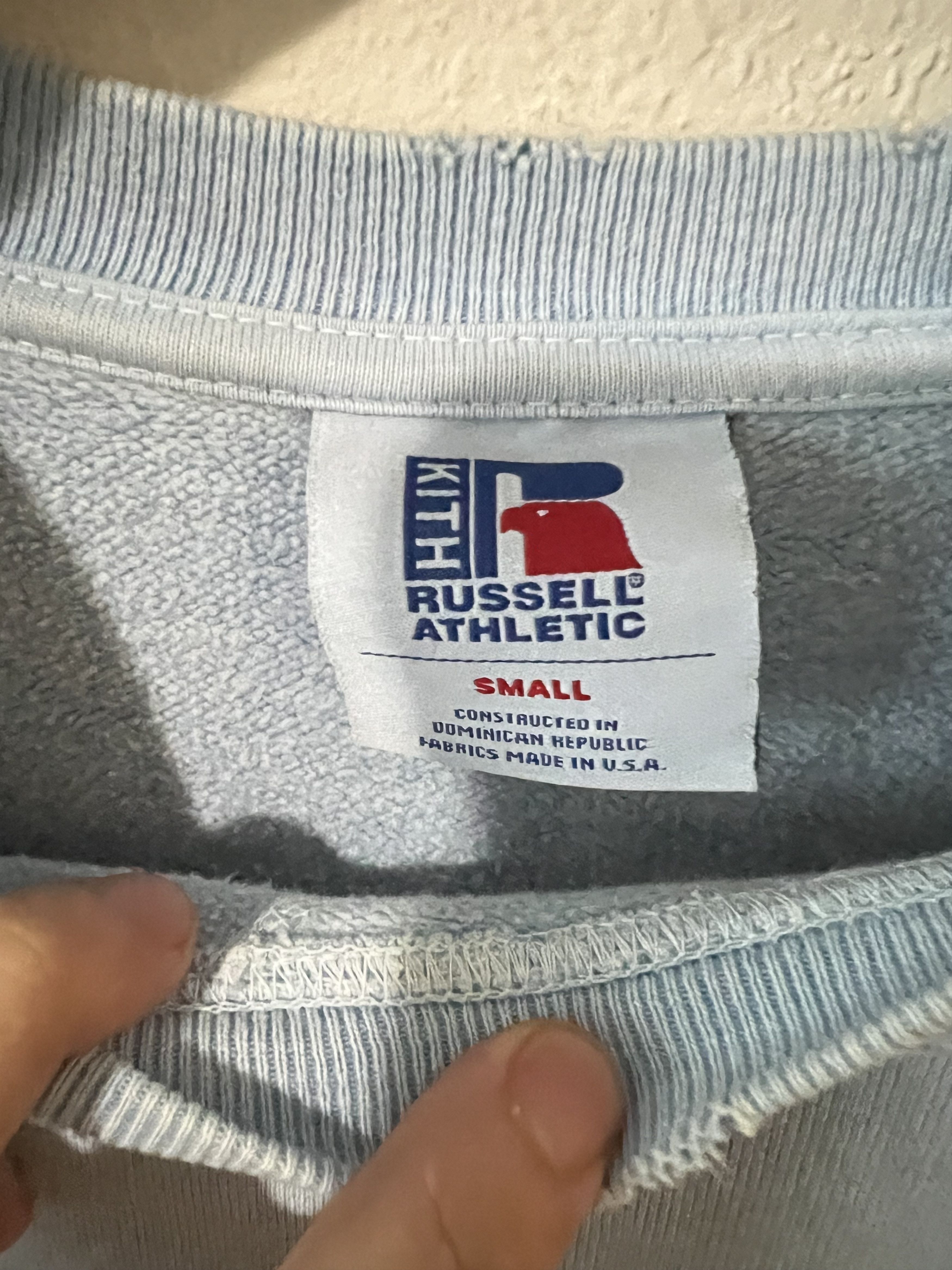 Kith Distress Russell box logo sweater Size US S / EU 44-46 / 1 - 4 Thumbnail
