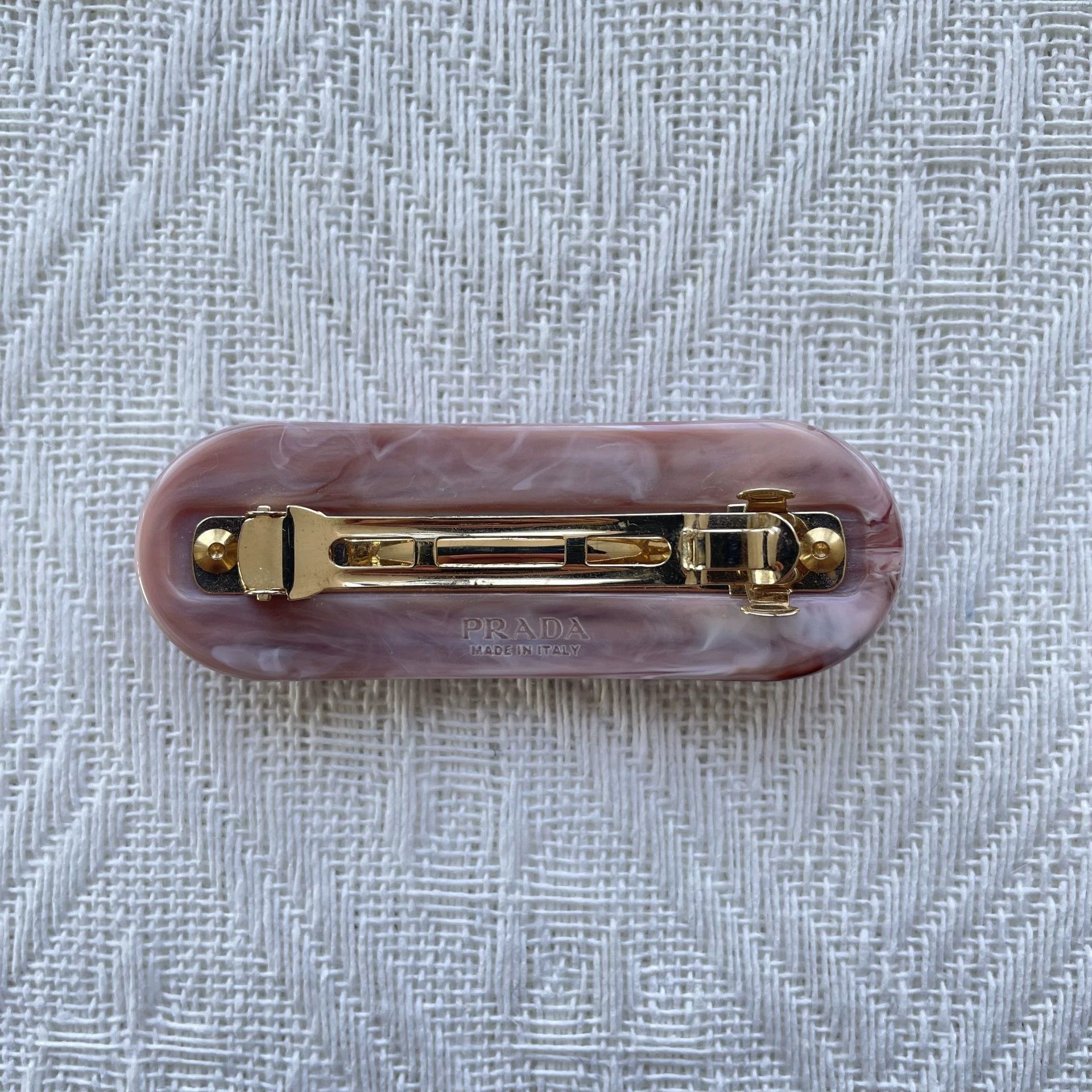 Prada PRADA Acrylic Hair Clip Women's Pink Unused Size ONE SIZE - 4 Thumbnail