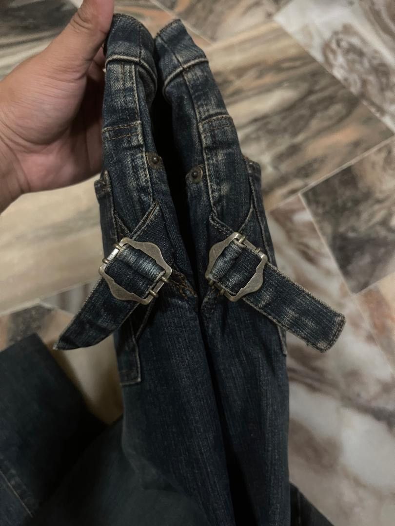 Japanese Brand Vintage Fildire Side Buckle Denim Jeans Inspired Helmut Lang Size 27" / US 4 / IT 40 - 12 Thumbnail