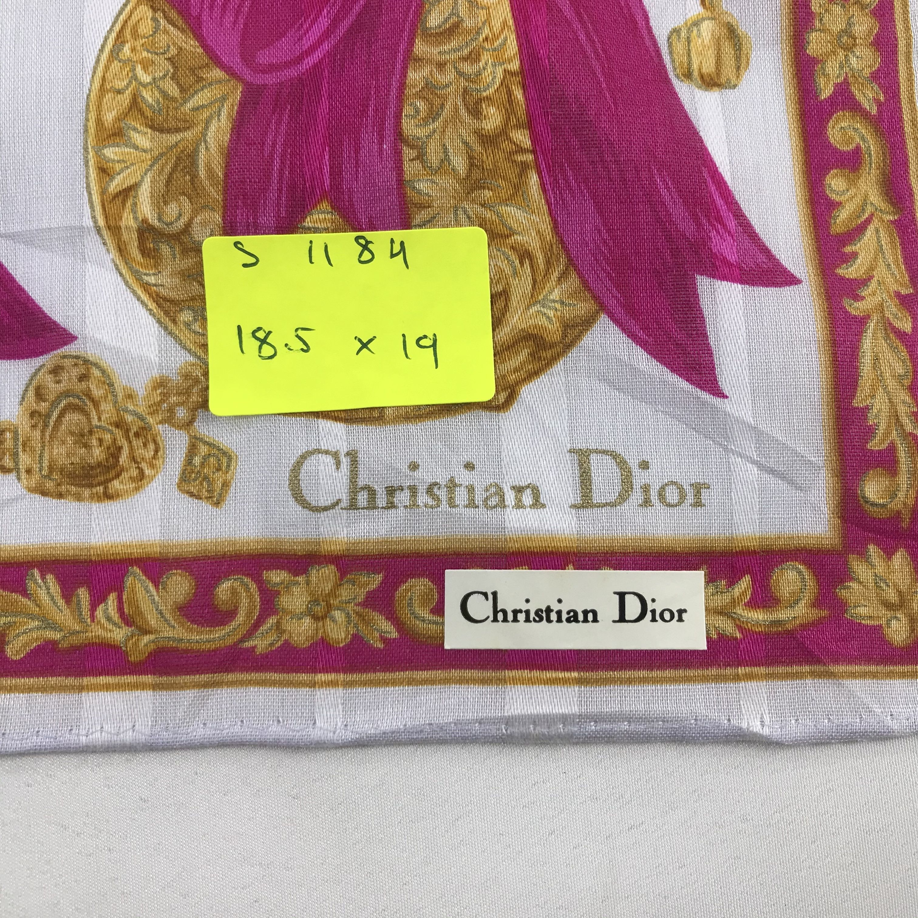 Vintage Christian Dior Bandana / Handkerchief / Neckerchief - S1184 Size ONE SIZE - 5 Thumbnail