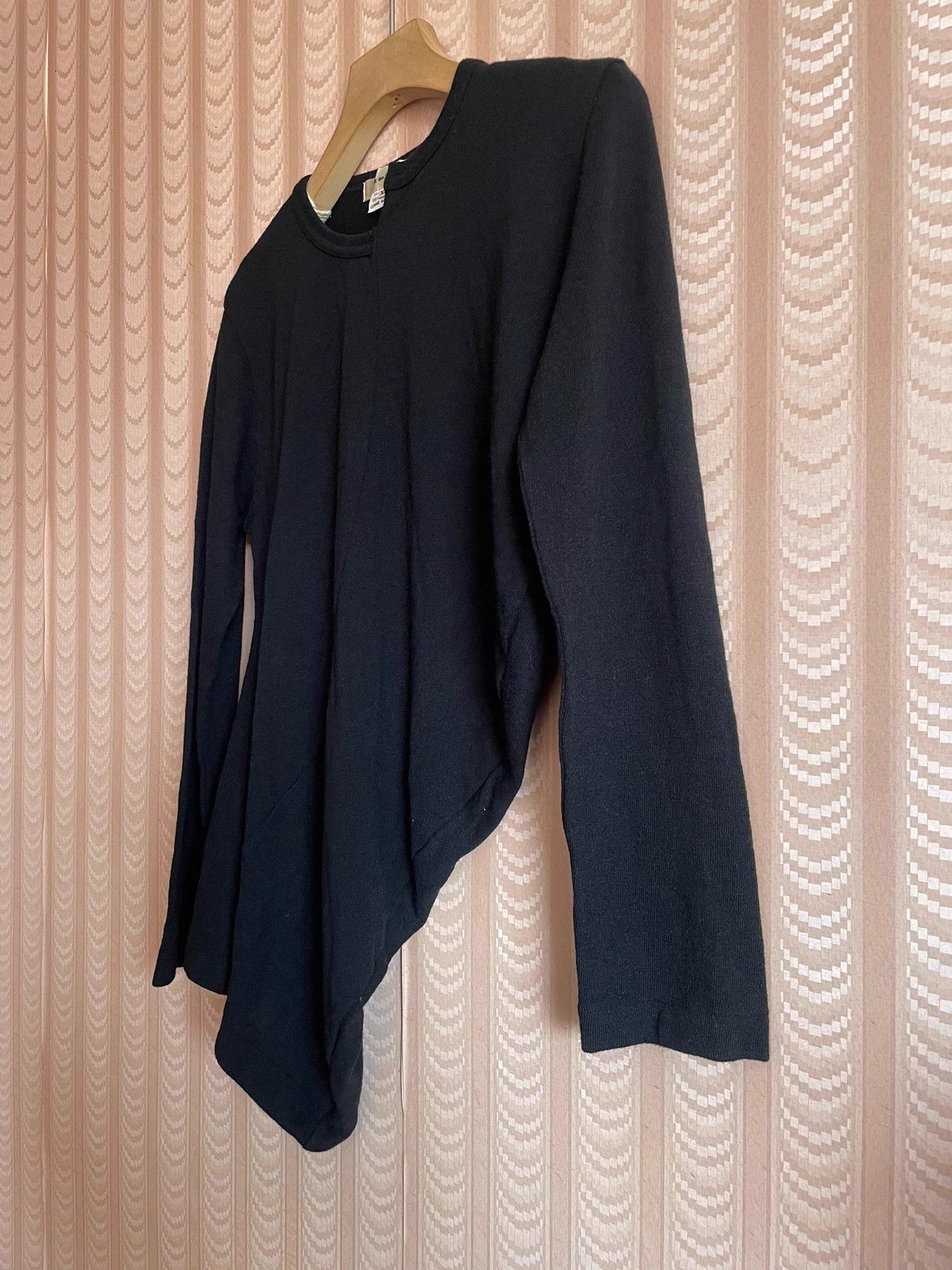 Comme des Garcons Comme des Garçons Cut Wool Long-Sleeve T-Shirt Pullover Top Size XS / US 0-2 / IT 36-38 - 4 Thumbnail