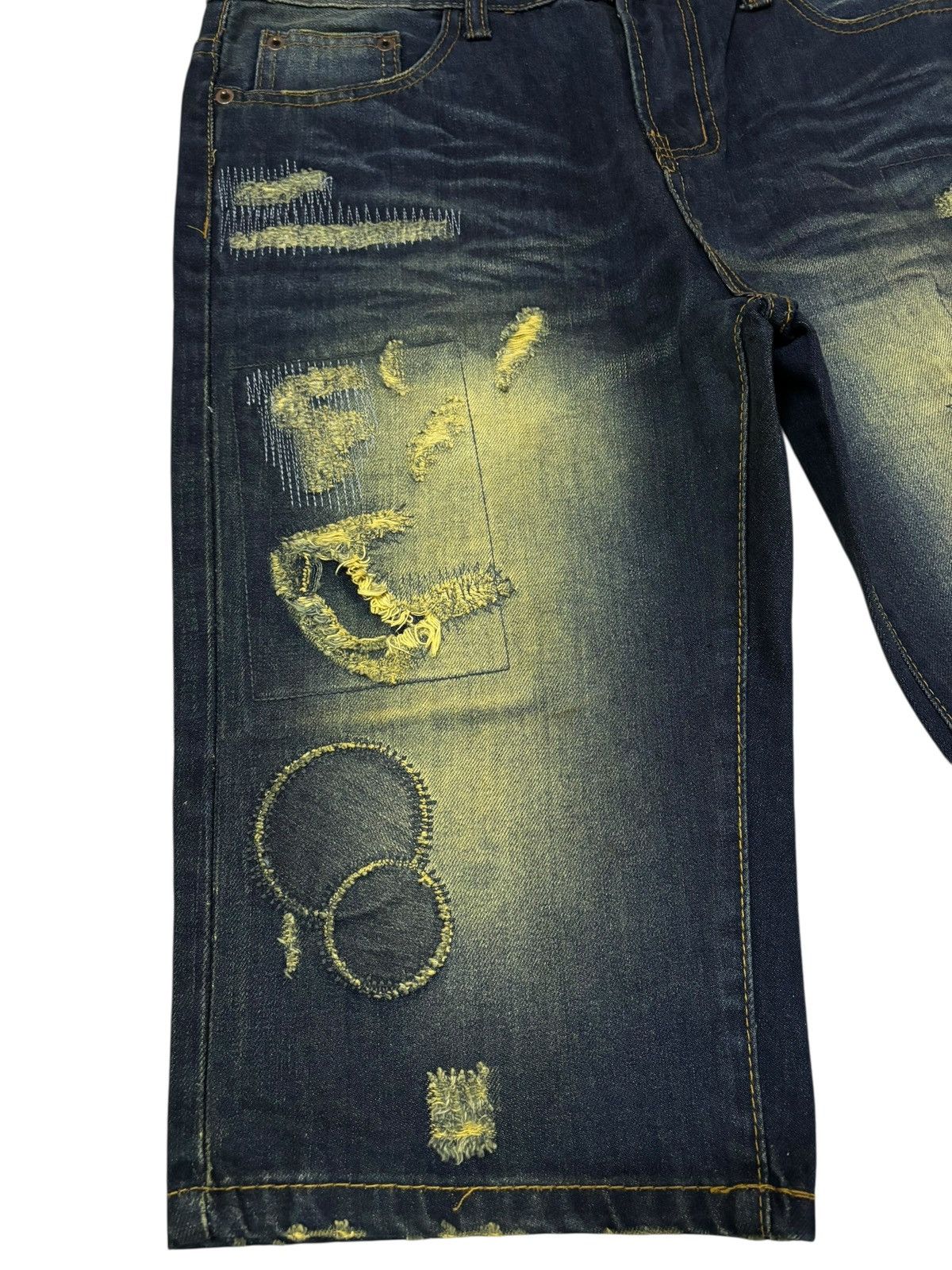 Japanese Brand Vtg Kamimura Tokyo Japan Sashiko Short Jeans Size US 32 / EU 48 - 3 Thumbnail