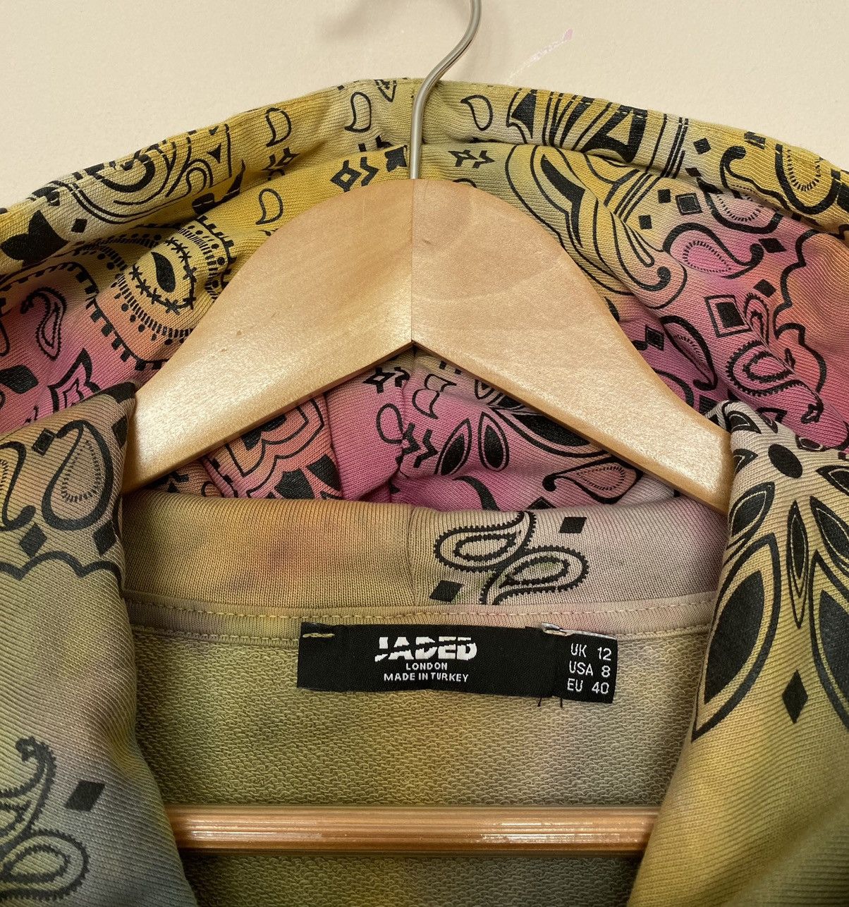 Jaded London 🔥JADED LONDON MULTICOLOR OVERSIZE ED HARDY STYLE HOODIE Size US M / EU 48-50 / 2 - 4 Thumbnail
