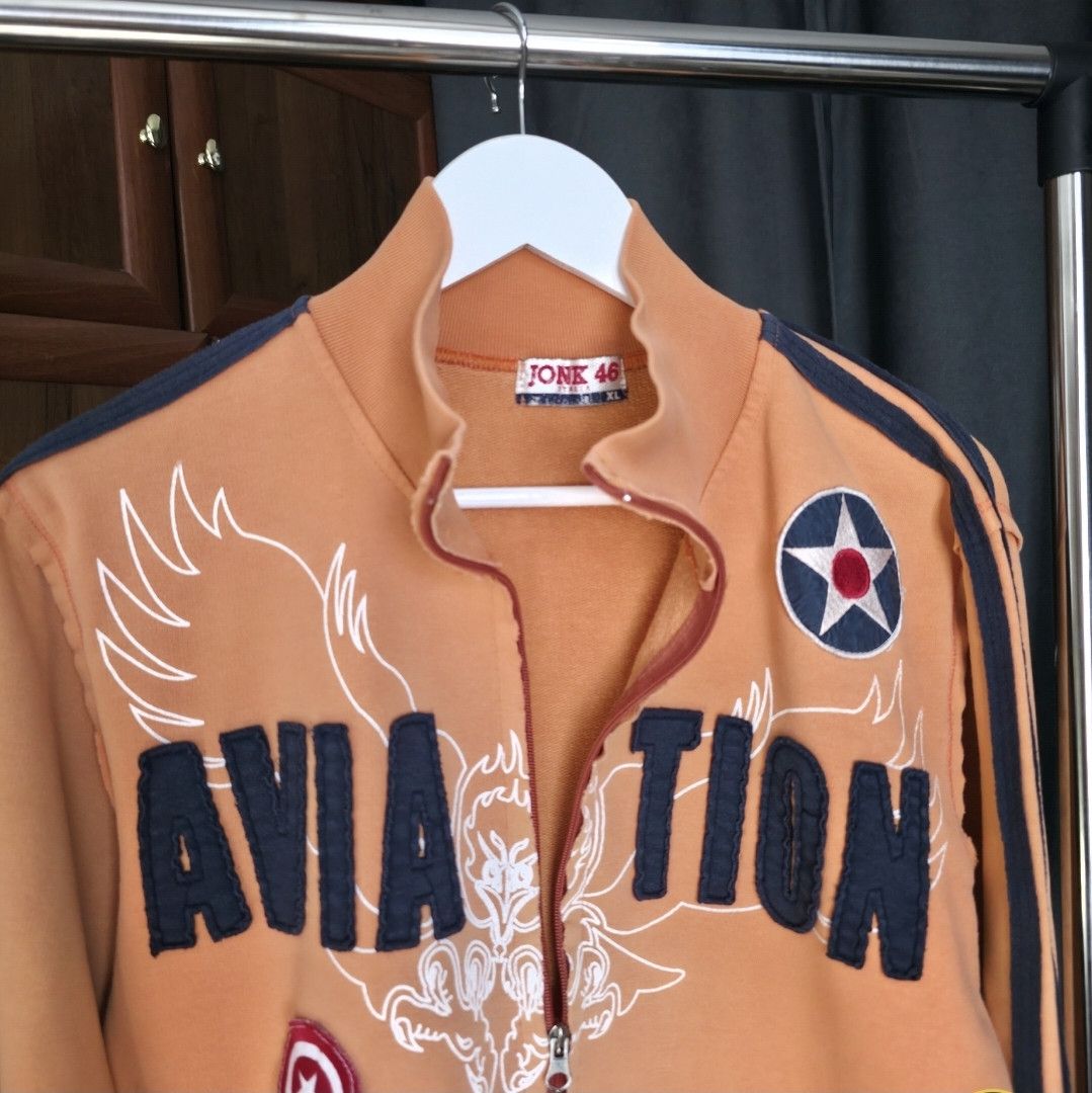 Vintage Vintage JONK 46 Aviation Track Jacket Y2K Italian Design Size XL / US 12-14 / IT 48-50 - 4 Thumbnail
