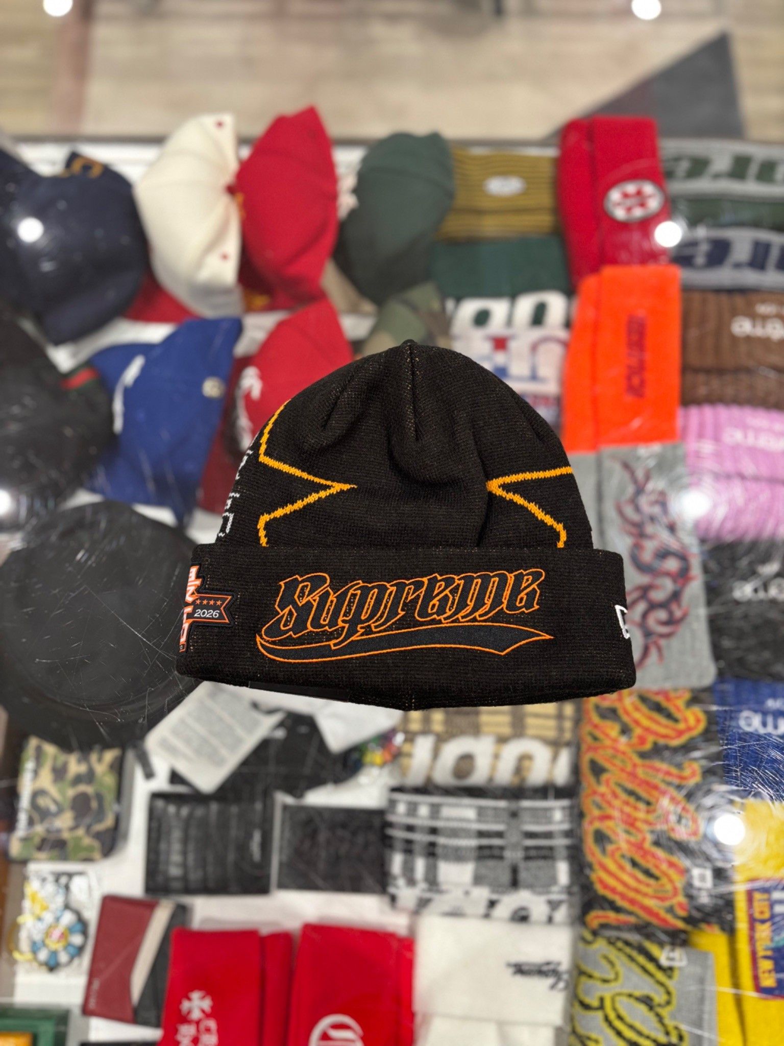 Supreme Supreme New Era Stars Beanie Black Size ONE SIZE - 1 Thumbnail