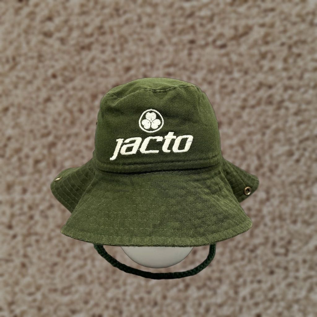 Equipment Parana Bones Adjustable Bucket Hat Adult One Size Green Cotton Casual Travel Workwear Mens Size ONE SIZE - 1 Thumbnail