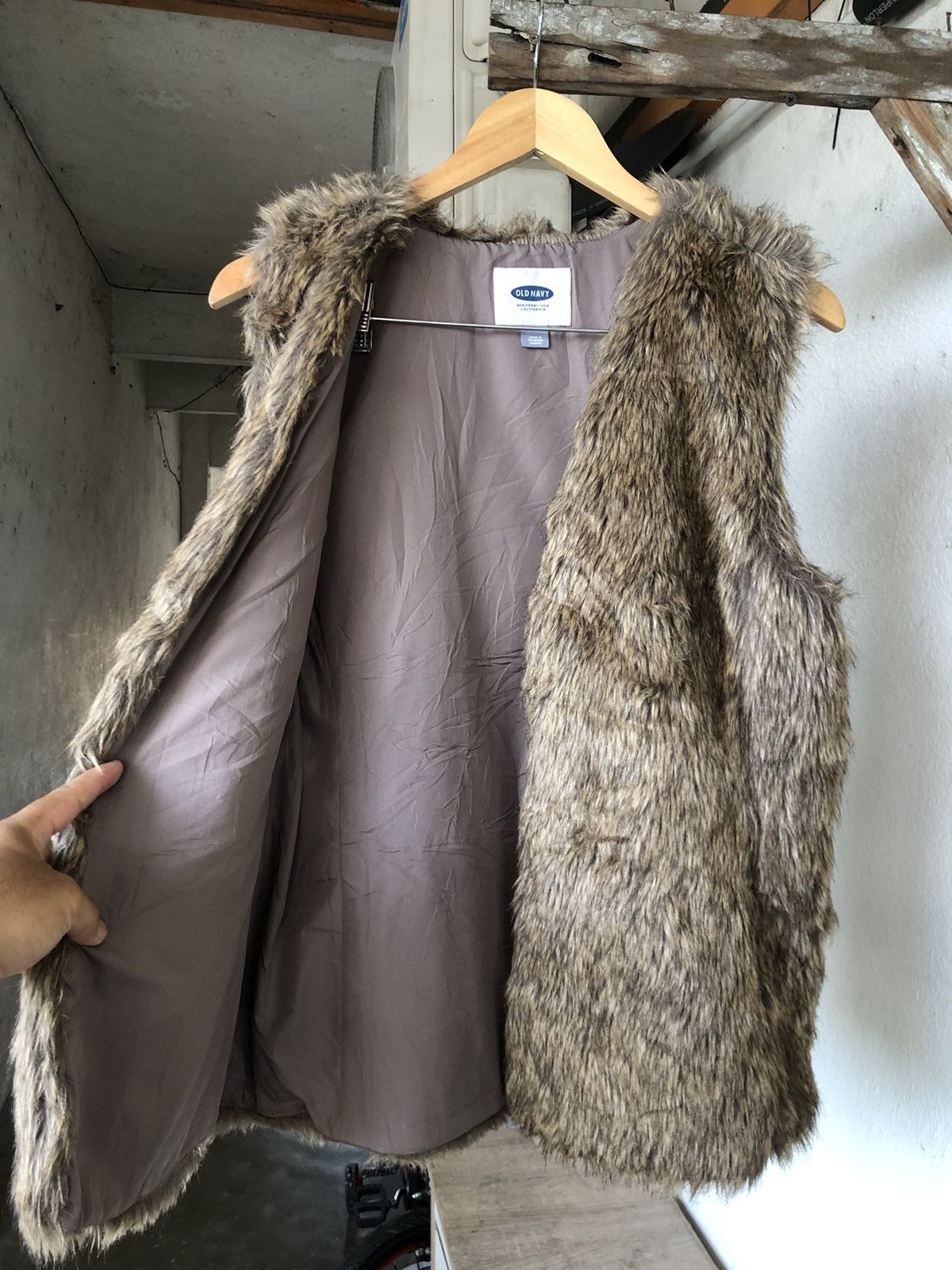 If Six Was Nine Old Navy Faux Fur Punk Vest Brown If Six Was Nine Size US M / EU 48-50 / 2 - 6 Thumbnail