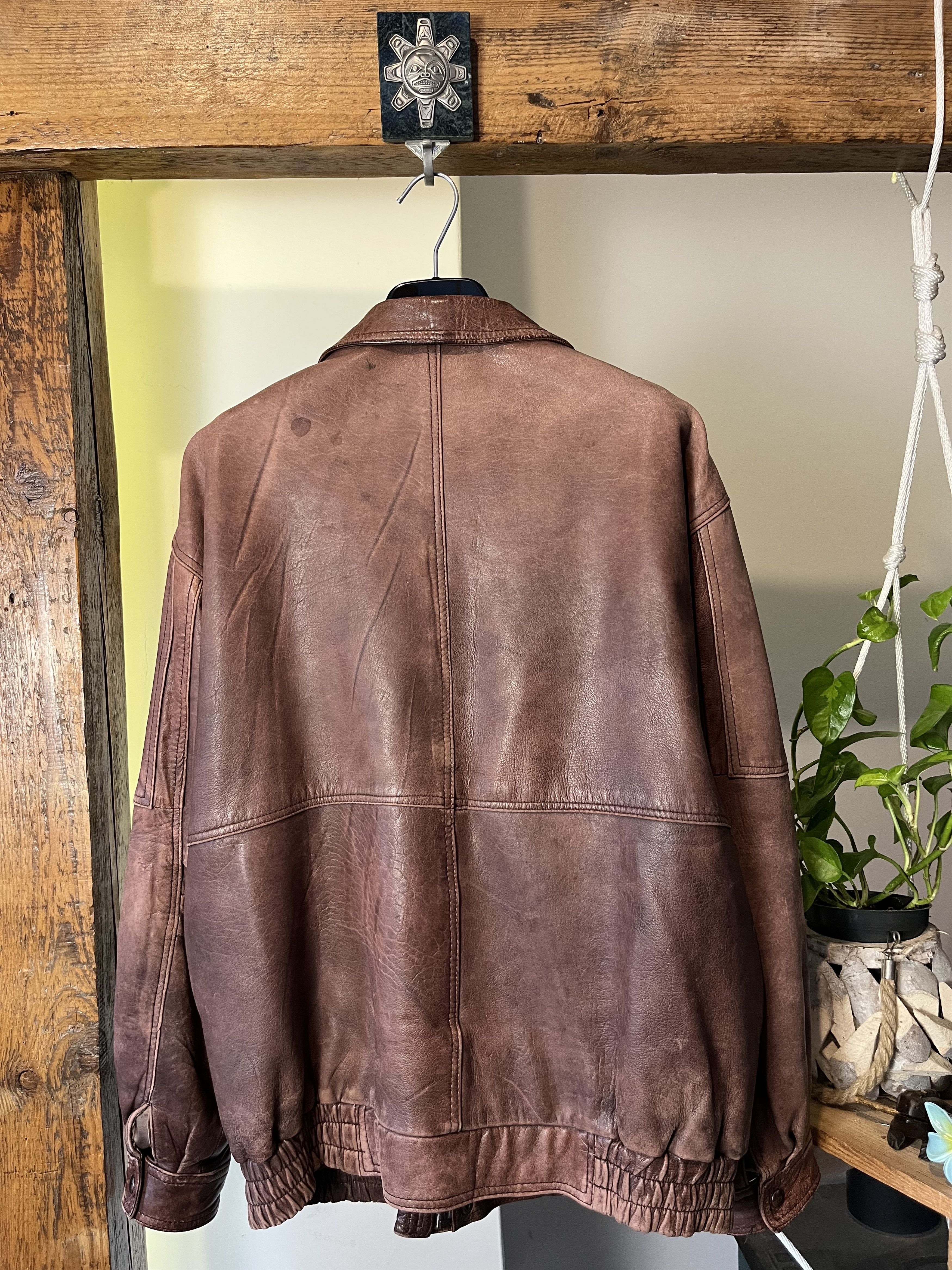Japanese Brand × Vintage Vintage 80s/90s Leather Jacket Size US L / EU 52-54 / 3 - 2 Thumbnail