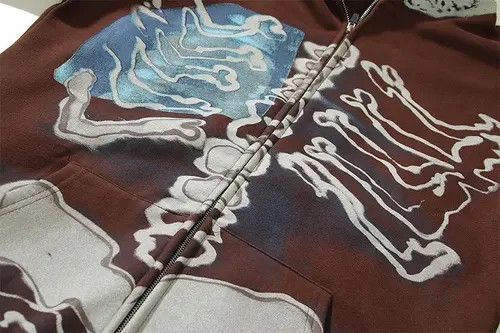 Japanese Brand Minami x Egawa Skeleton Print Zip Up Hoodie Punk Rock Y2k Size US L / EU 52-54 / 3 - 5 Thumbnail