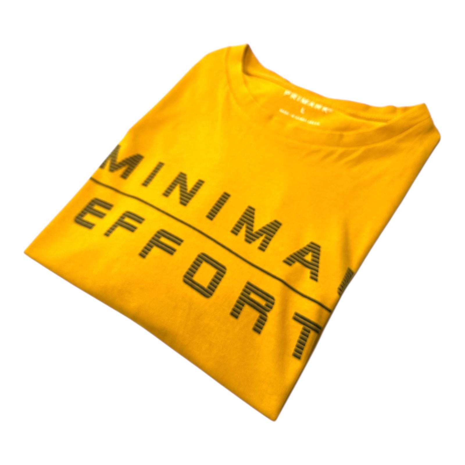 Primark Primark T-Shirt Men's UK Size L Yellow Minimal Effort Size US L / EU 52-54 / 3 - 1 Thumbnail