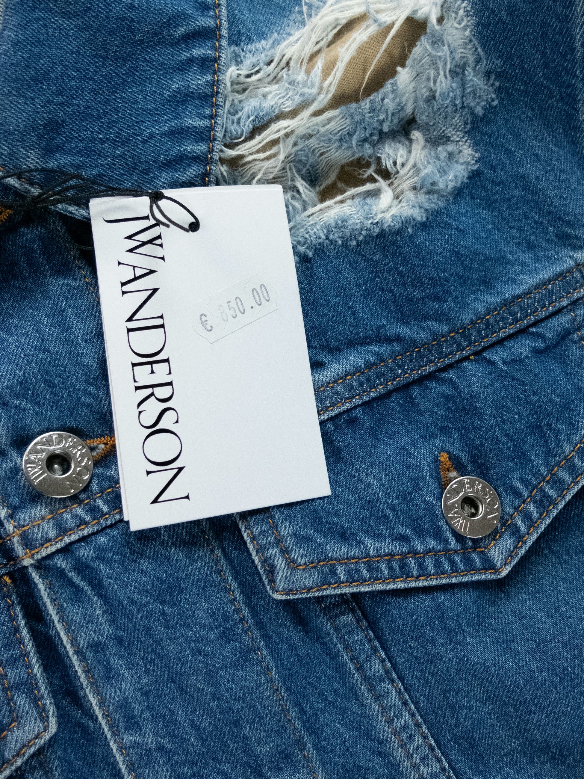 JW Anderson JW ANDERSON blue classic fit distressed denim jacket Medium Size US M / EU 48-50 / 2 - 5 Thumbnail