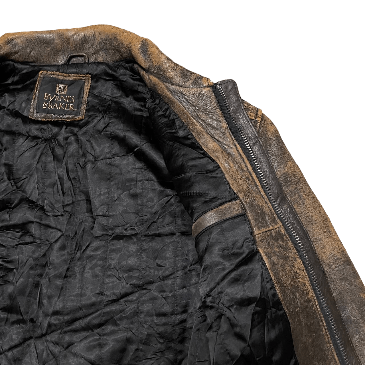 Japanese Brand Vintage Byrnes & Baker Leather Jacket Size US L / EU 52-54 / 3 - 7 Thumbnail