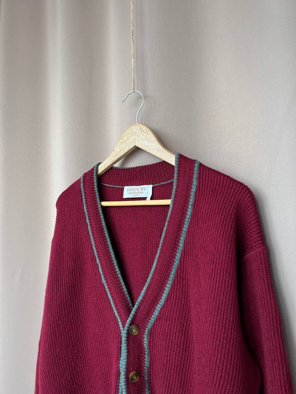 Givenchy Givenchy Gentleman Paris Wool Knit Cardigan Mens Size L Size US L / EU 52-54 / 3 - 4 Thumbnail