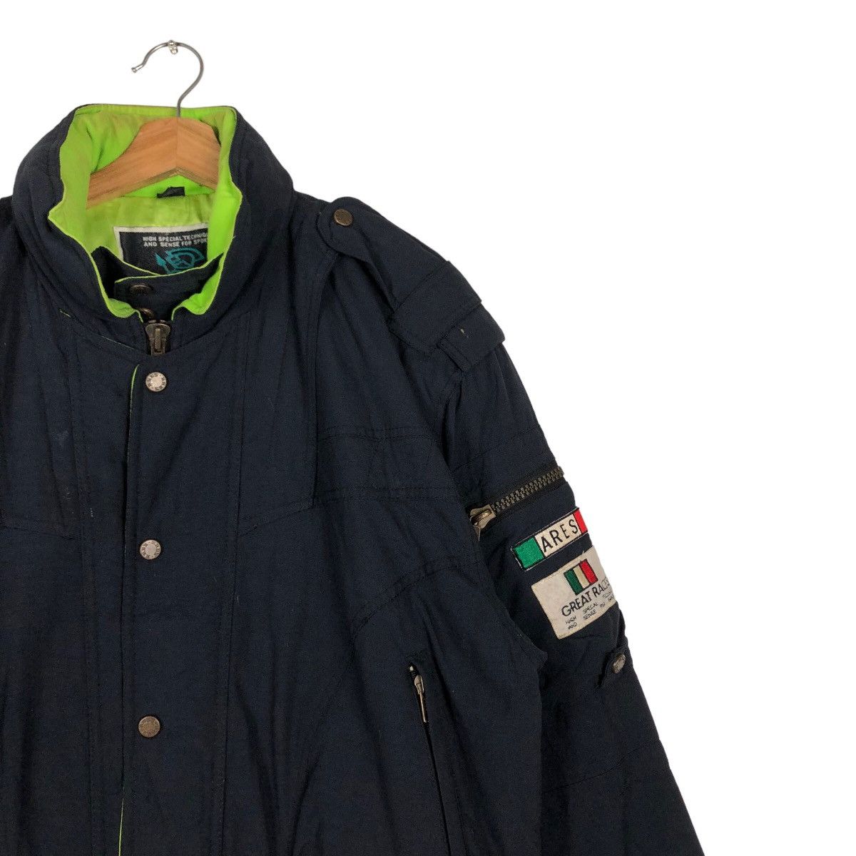 Japanese Brand 🔥Cropped Biker Ski Jacket Ares Sagara Japan Issey Miyake Size US L / EU 52-54 / 3 - 6 Thumbnail