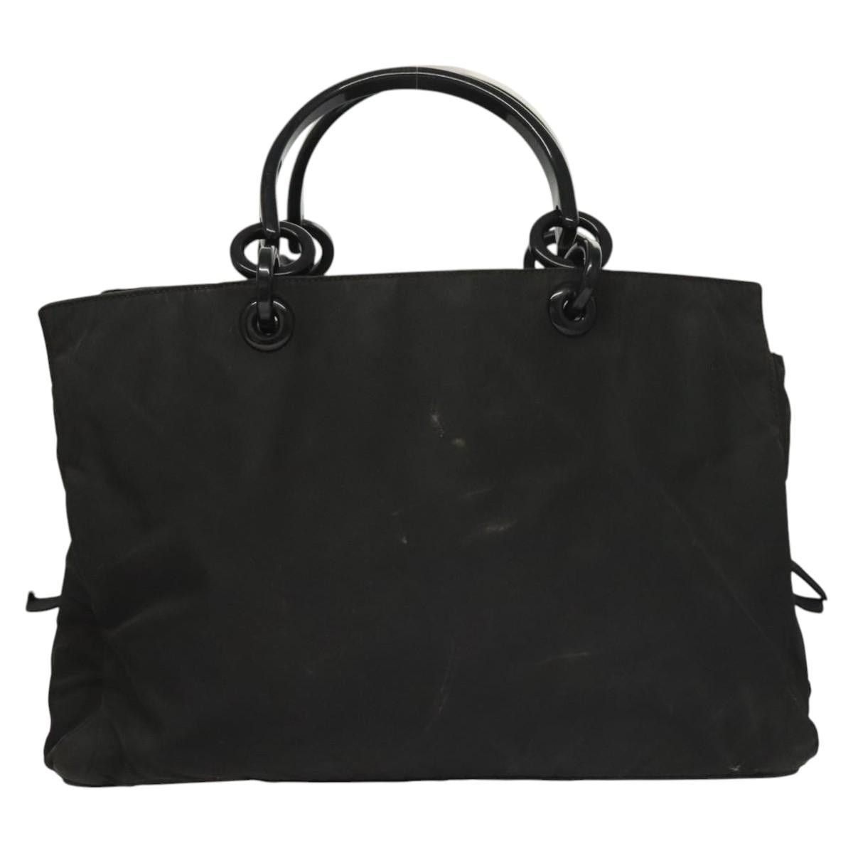 Prada PRADA Hand Bag Nylon Black Silver Size ONE SIZE - 3 Thumbnail