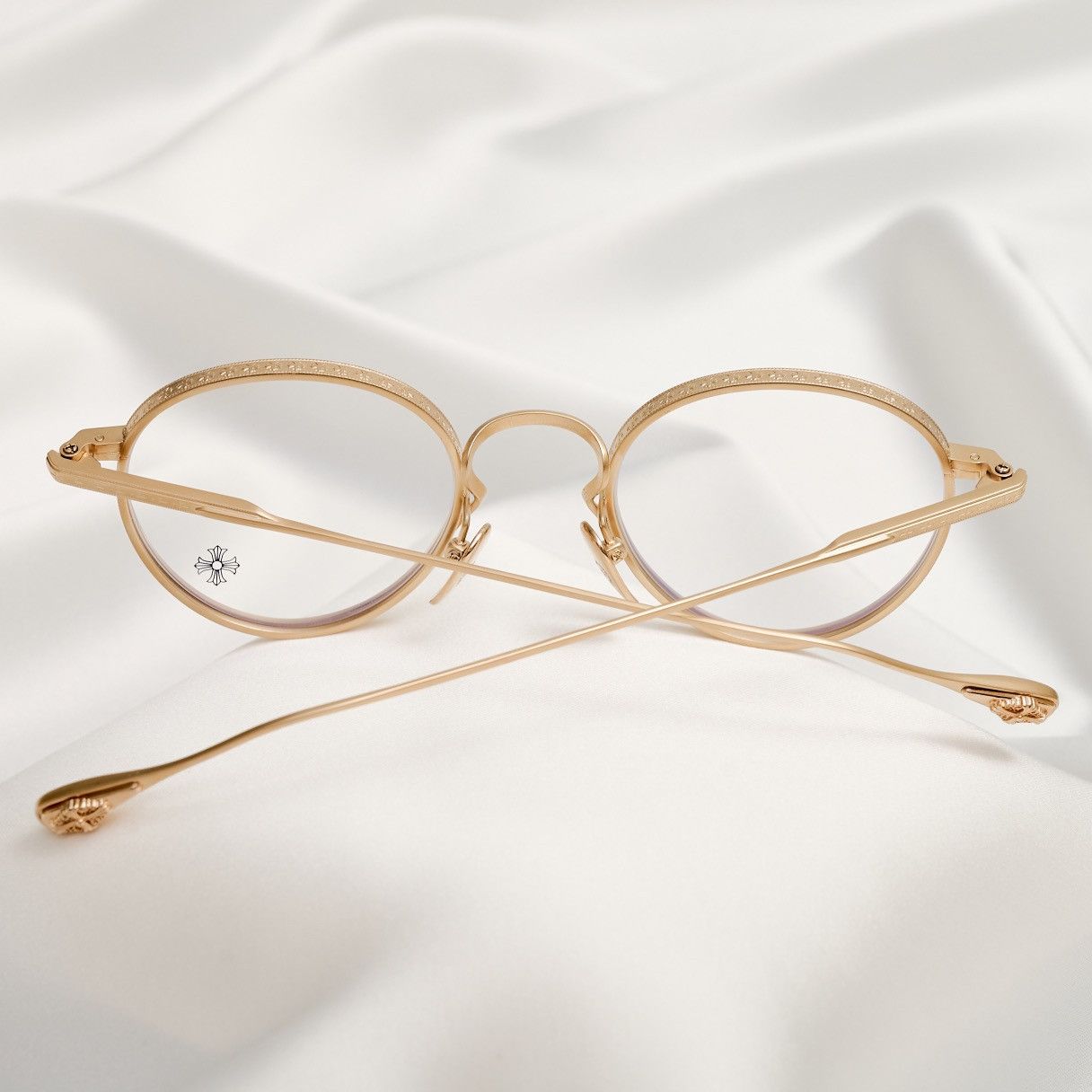Chrome Hearts CHROME HEARTS THICK GOLD PLATED/MATTE GOLD PLATED GLASSES Size ONE SIZE - 6 Thumbnail