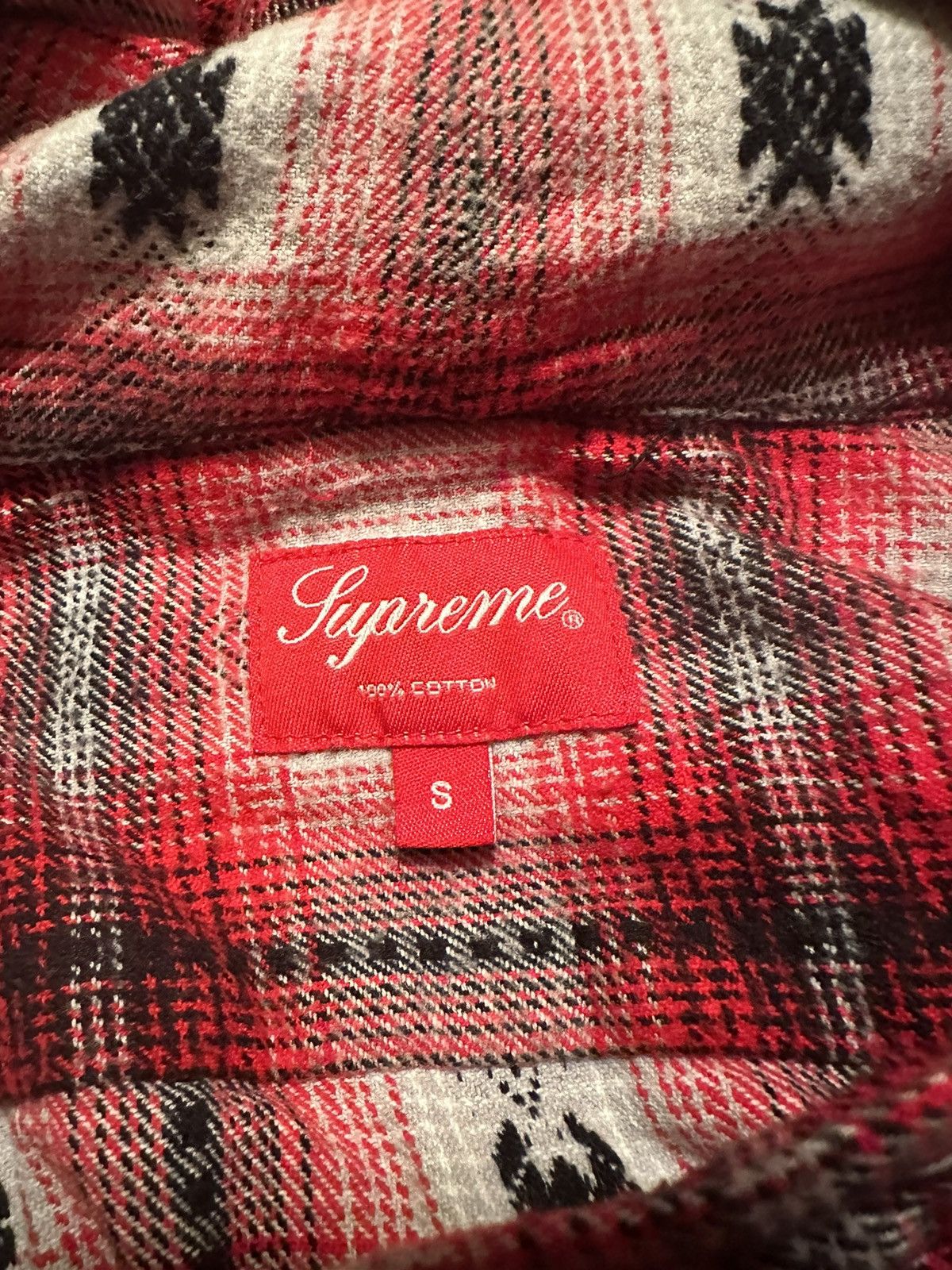 Supreme F/W 14 Shadow Plaid Flannel Size US S / EU 44-46 / 1 - 3 Thumbnail