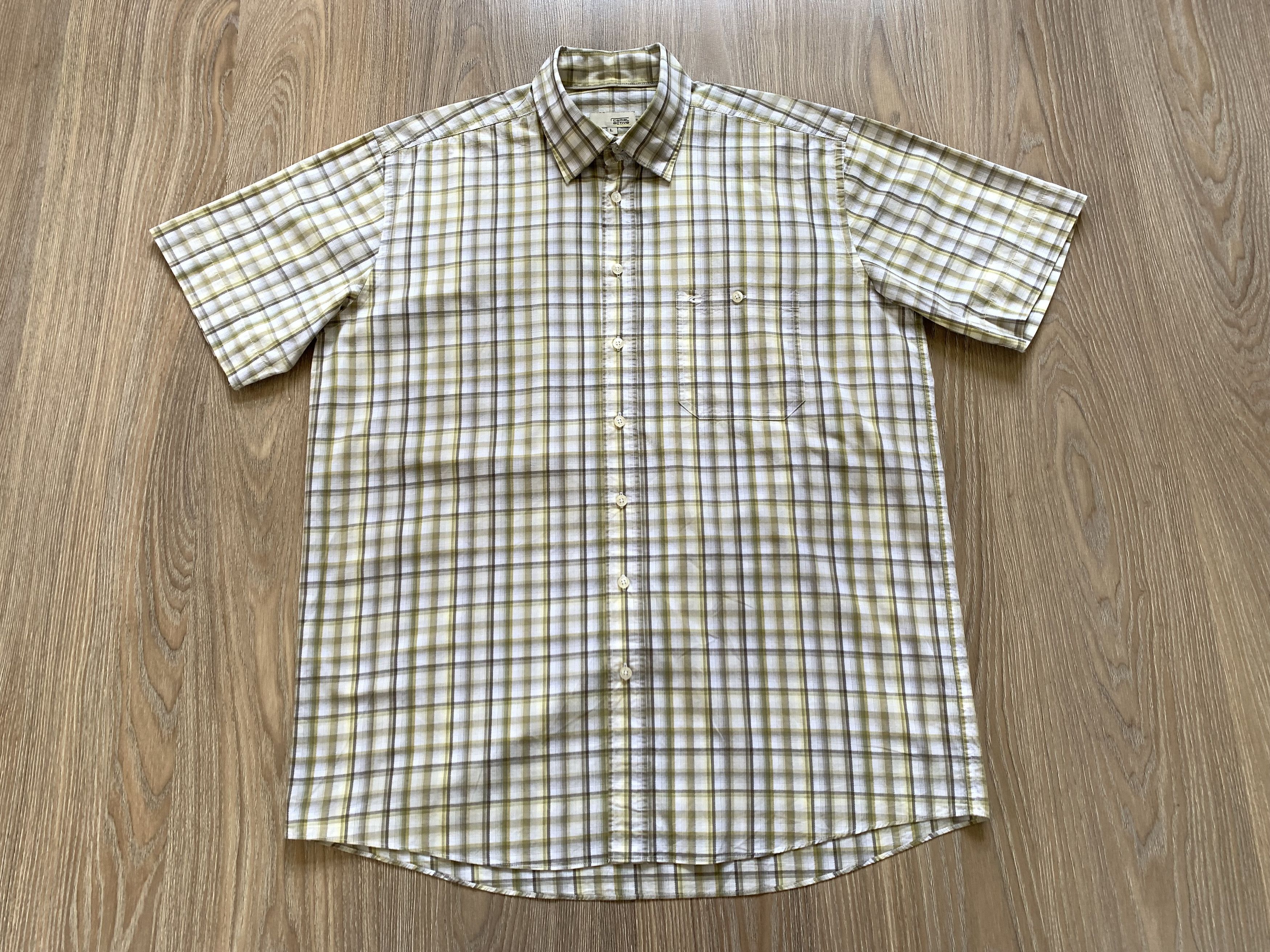 Vintage × camel active Camel Active Cotton Plaid Button Up Shirt Size US L / EU 52-54 / 3 - 2 Thumbnail