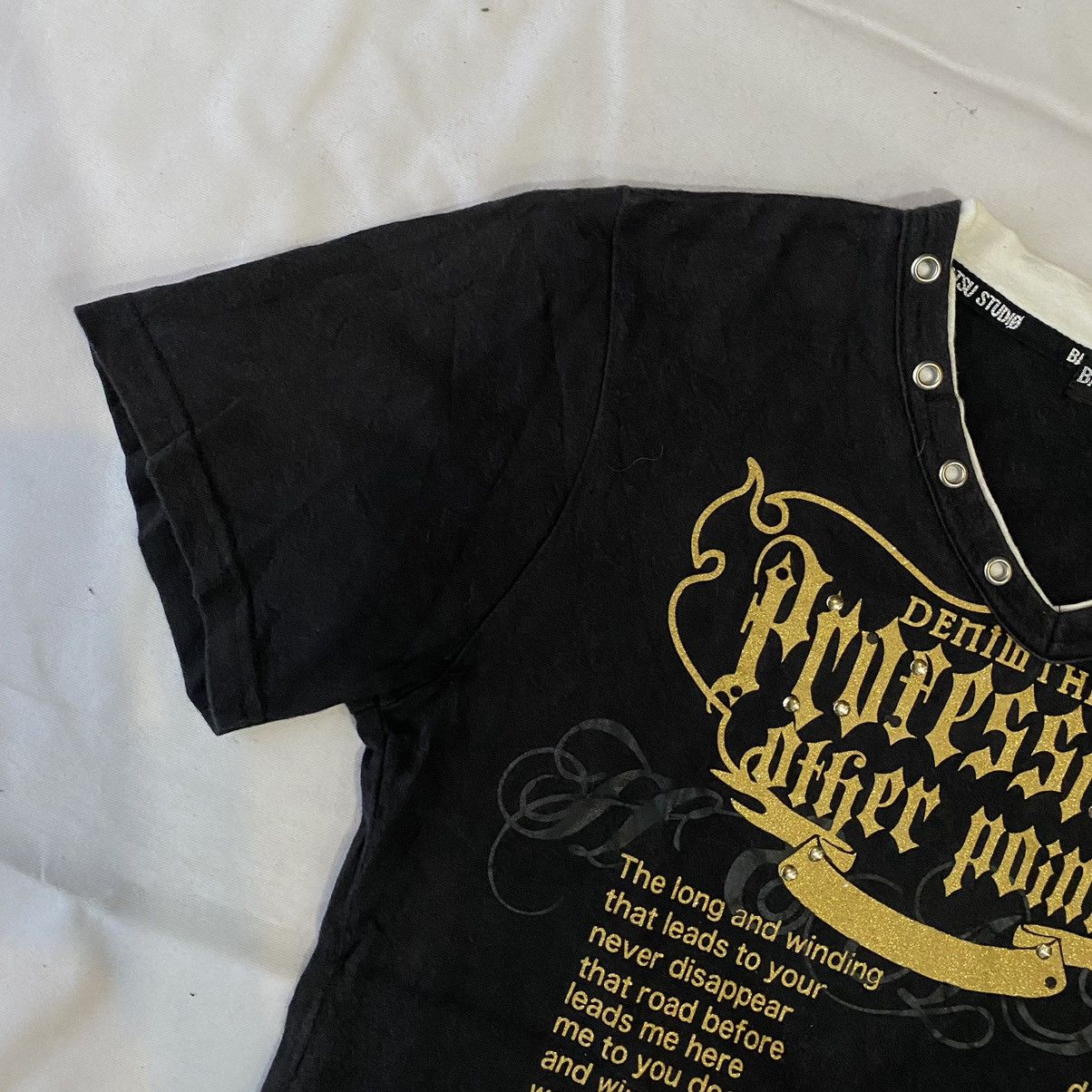 Beauty Beast × Japanese Brand × Le Grande Bleu (L.G.B.) Japanese Other Points Poem Gothic Rock Style by Batsu Studio Size US L / EU 52-54 / 3 - 5 Thumbnail