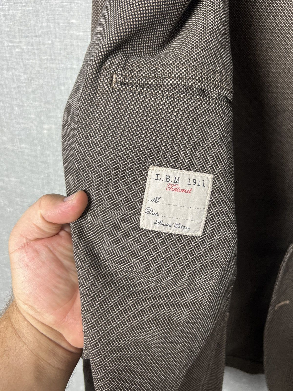 Luigi Bianchi L.B.M 1911 Uomo Giacca Blazer Jacket Size 54R Size 44R - 13 Thumbnail