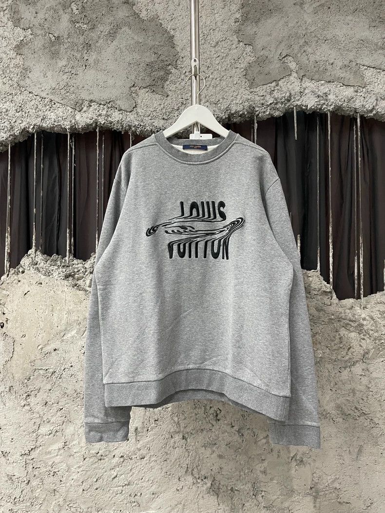 Louis Vuitton Louis Vuitton Twisted embroidered letter sweatshirt Size US L / EU 52-54 / 3 - 1 Thumbnail