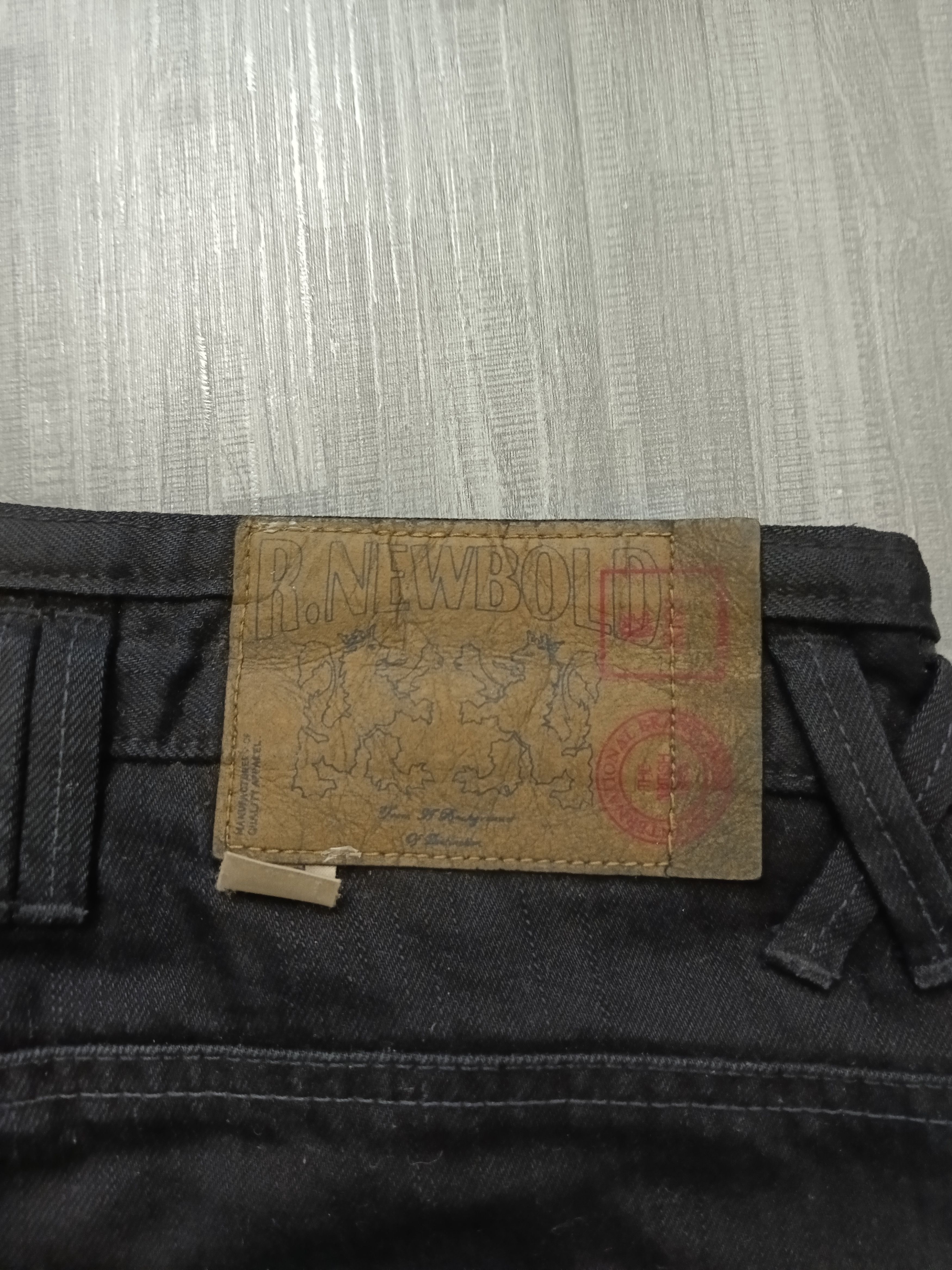 R.Newbold DiSTRESSED BLACK R NEWBOLD DENIM PANTS Size US 31 - 10 Thumbnail