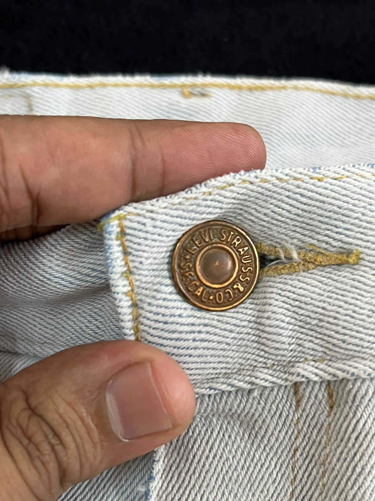 LVC × Levi's × Levi's Vintage Clothing Vintage Levi’s 517 Flare Bell Bottom Black Tab Denim Size US 31 - 7 Thumbnail