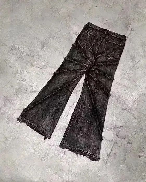 Japanese Brand Versatile Distressed Denim Pant Size US 32 / EU 48 - 4 Thumbnail
