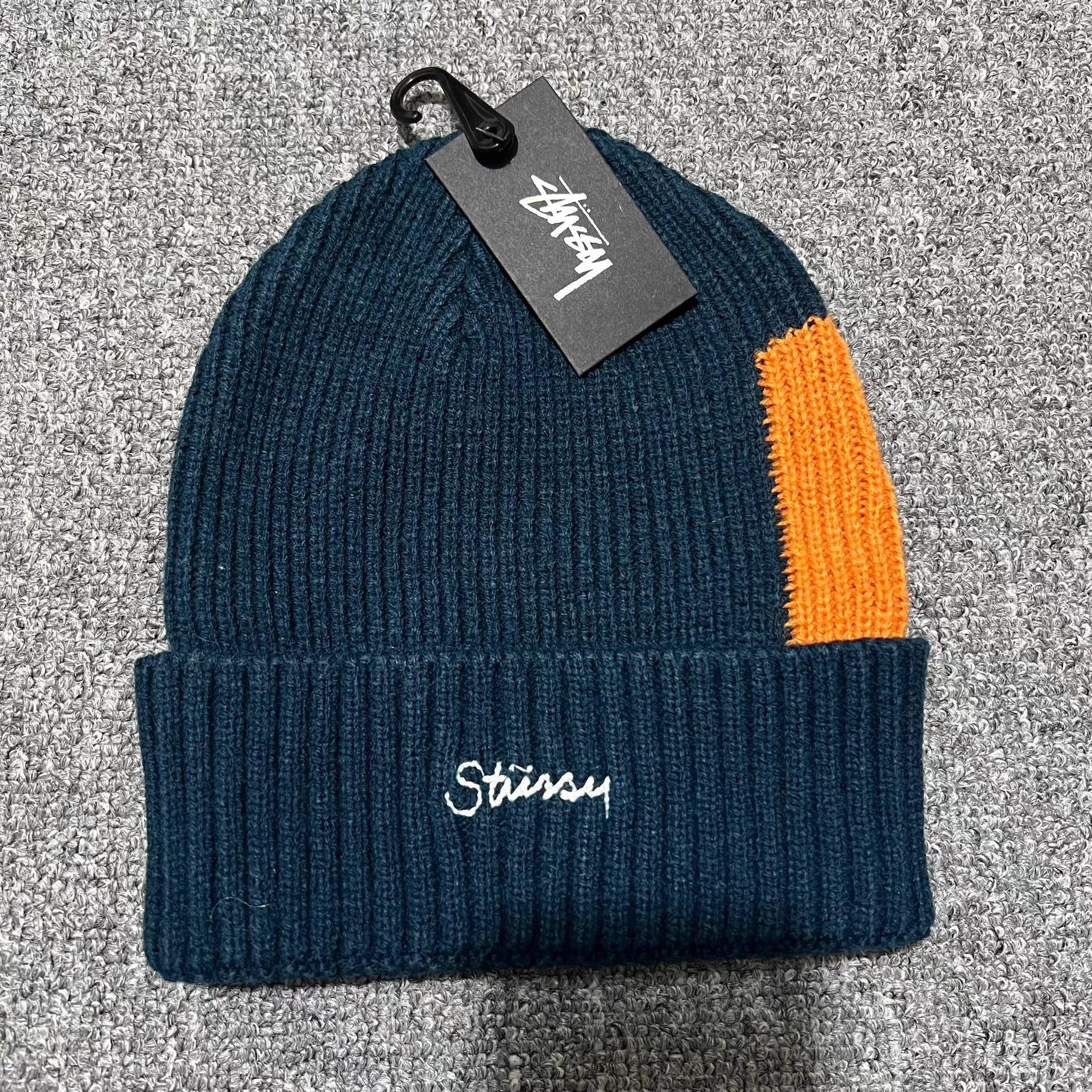 Stussy Stussy vintage contrast patch embroidered knit beanie Q7 Size ONE SIZE - 8 Thumbnail
