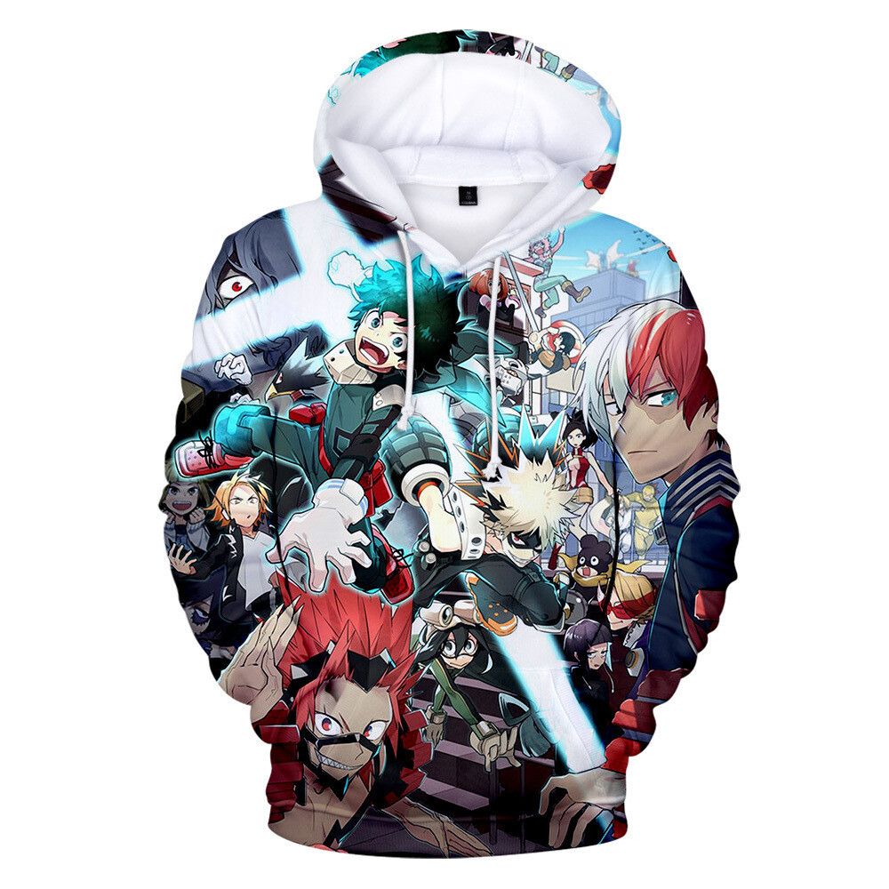 The Unbranded Brand 3D Anime Boku no My Hero Academia Hoodie Casual Sweater Size US M / EU 48-50 / 2 - 3 Thumbnail