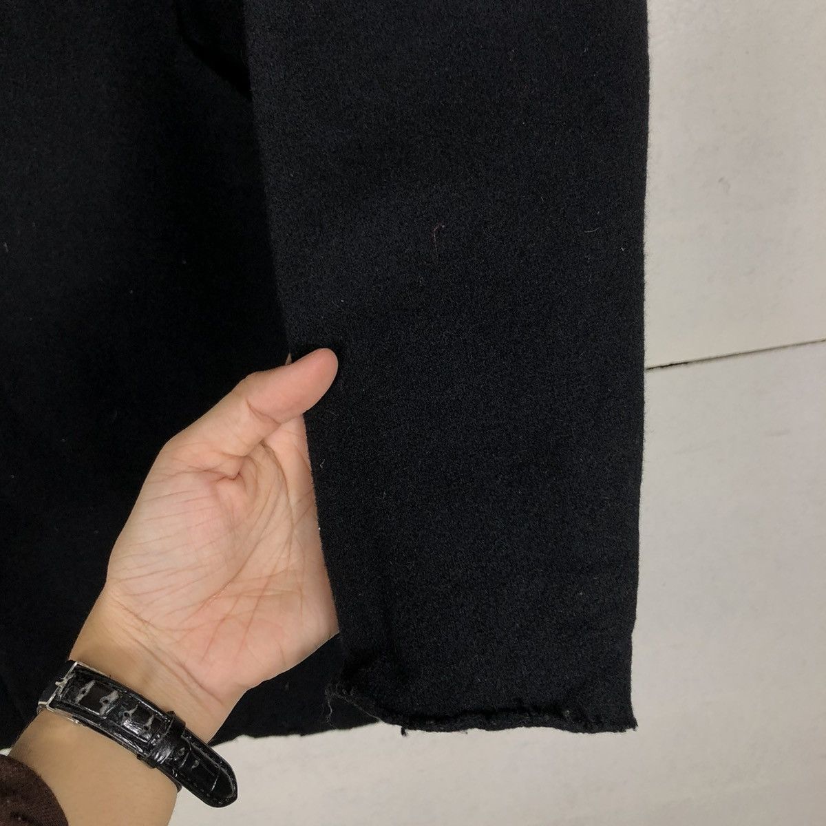 Kazuyuki Kumagai Attachment 🔥WOOL LONG JACKET HOODIE BONDAGE DESIGN KAZUYUKI KUMAGAI Size US M / EU 48-50 / 2 - 18 Thumbnail